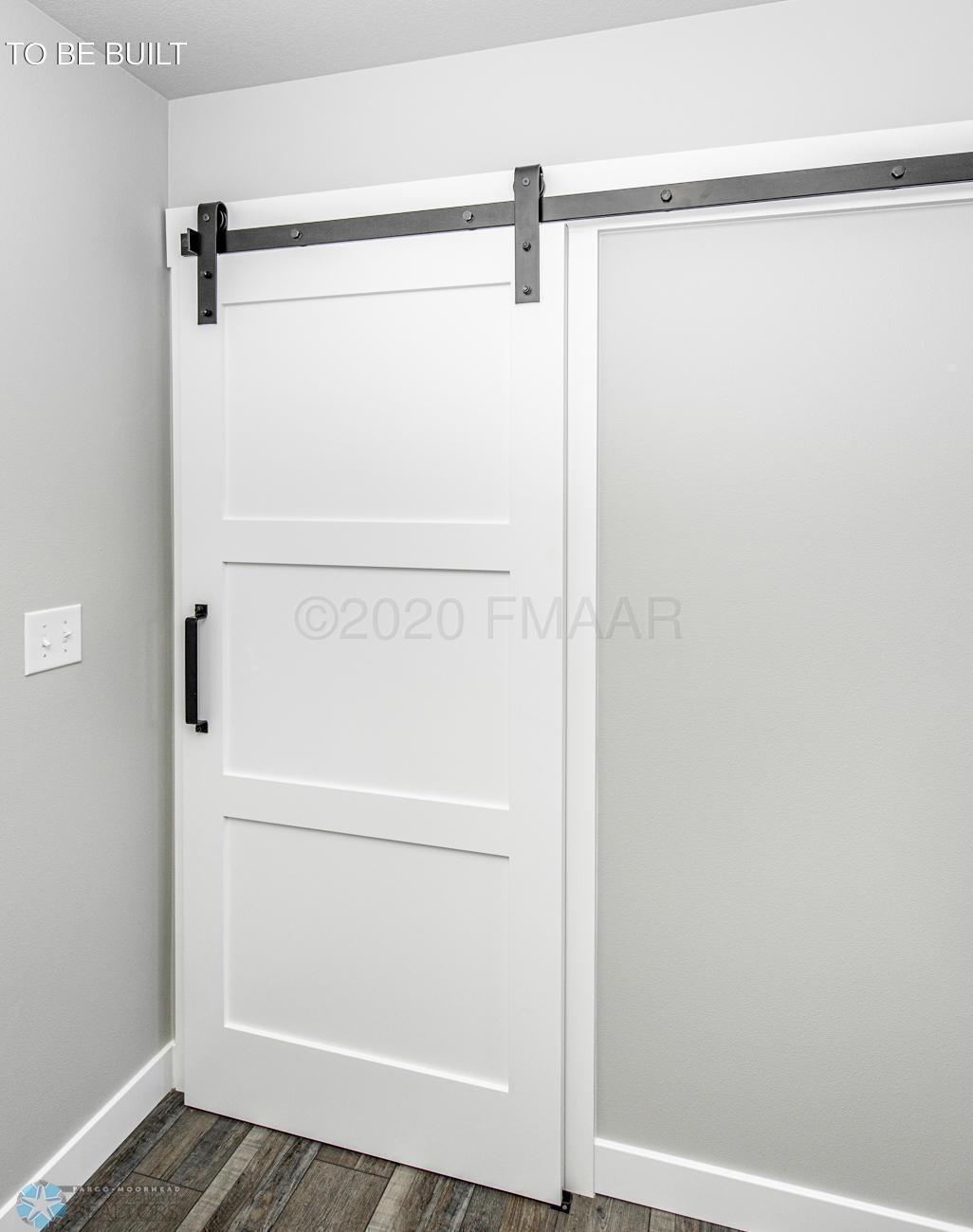Barn door to garage