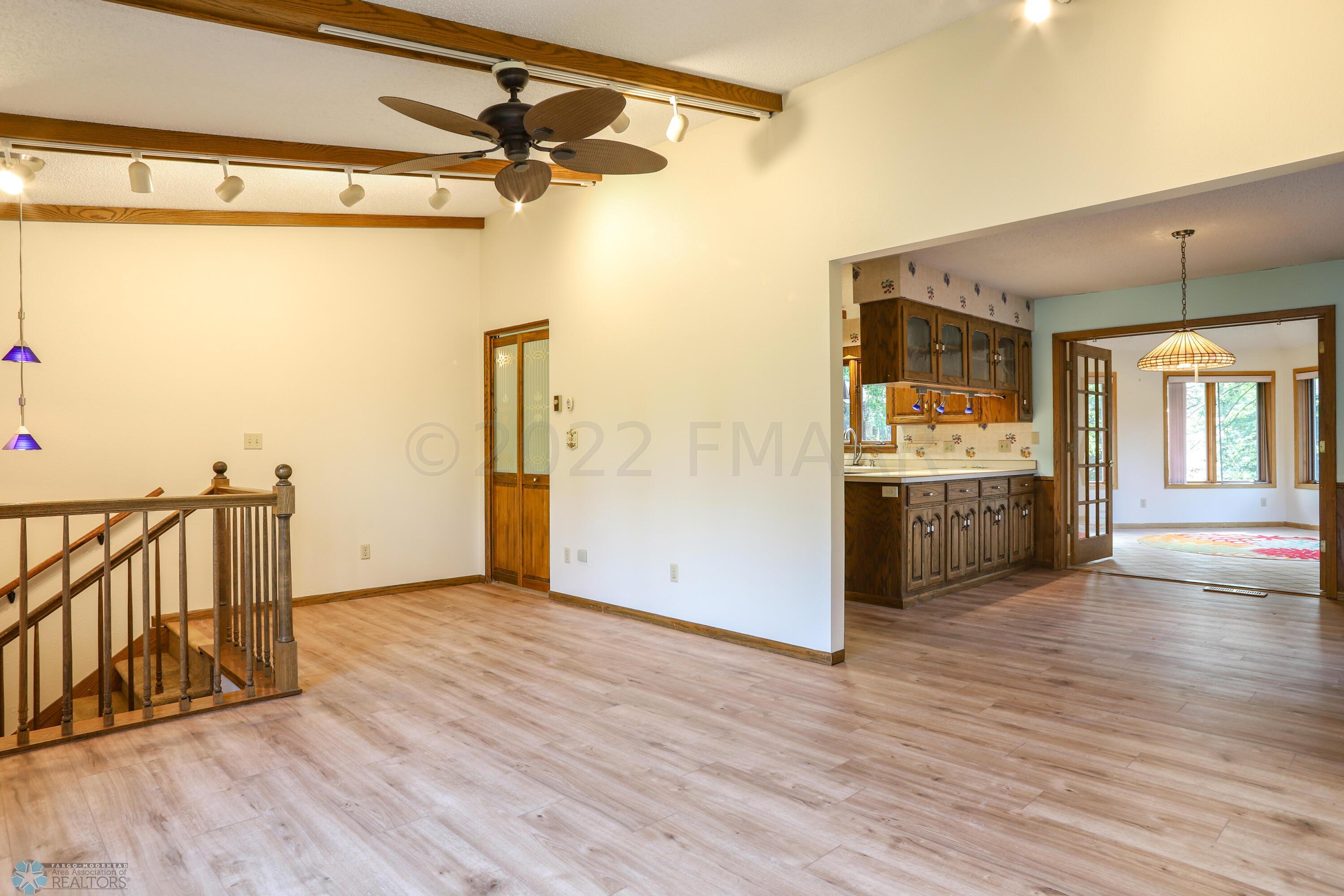 living room looking into dining