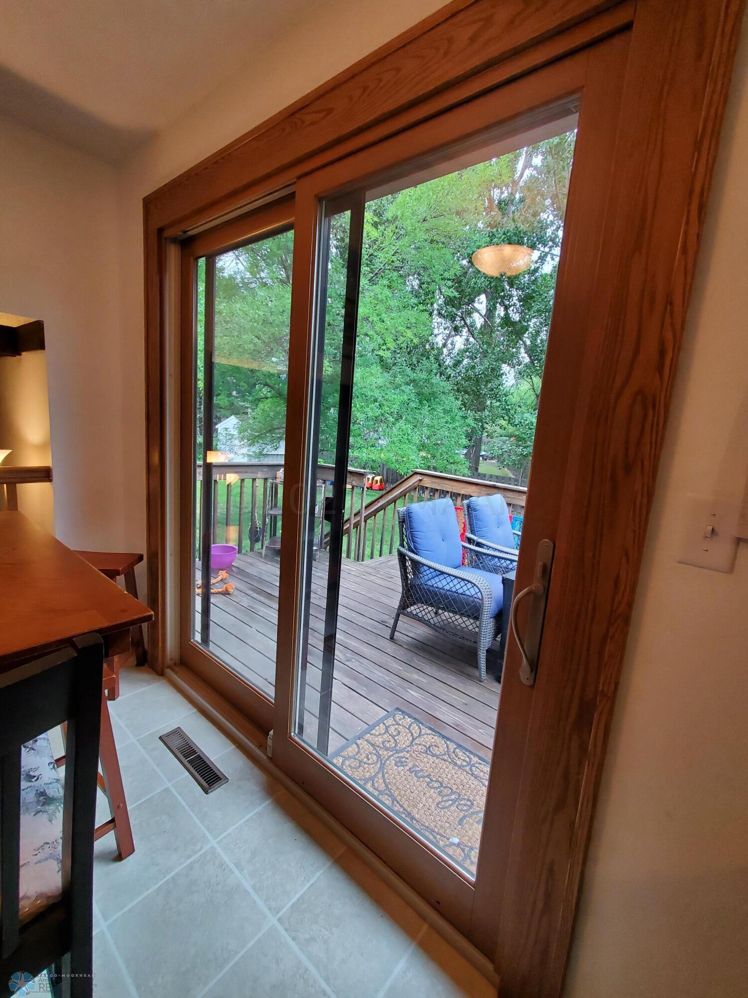newer clad patio door