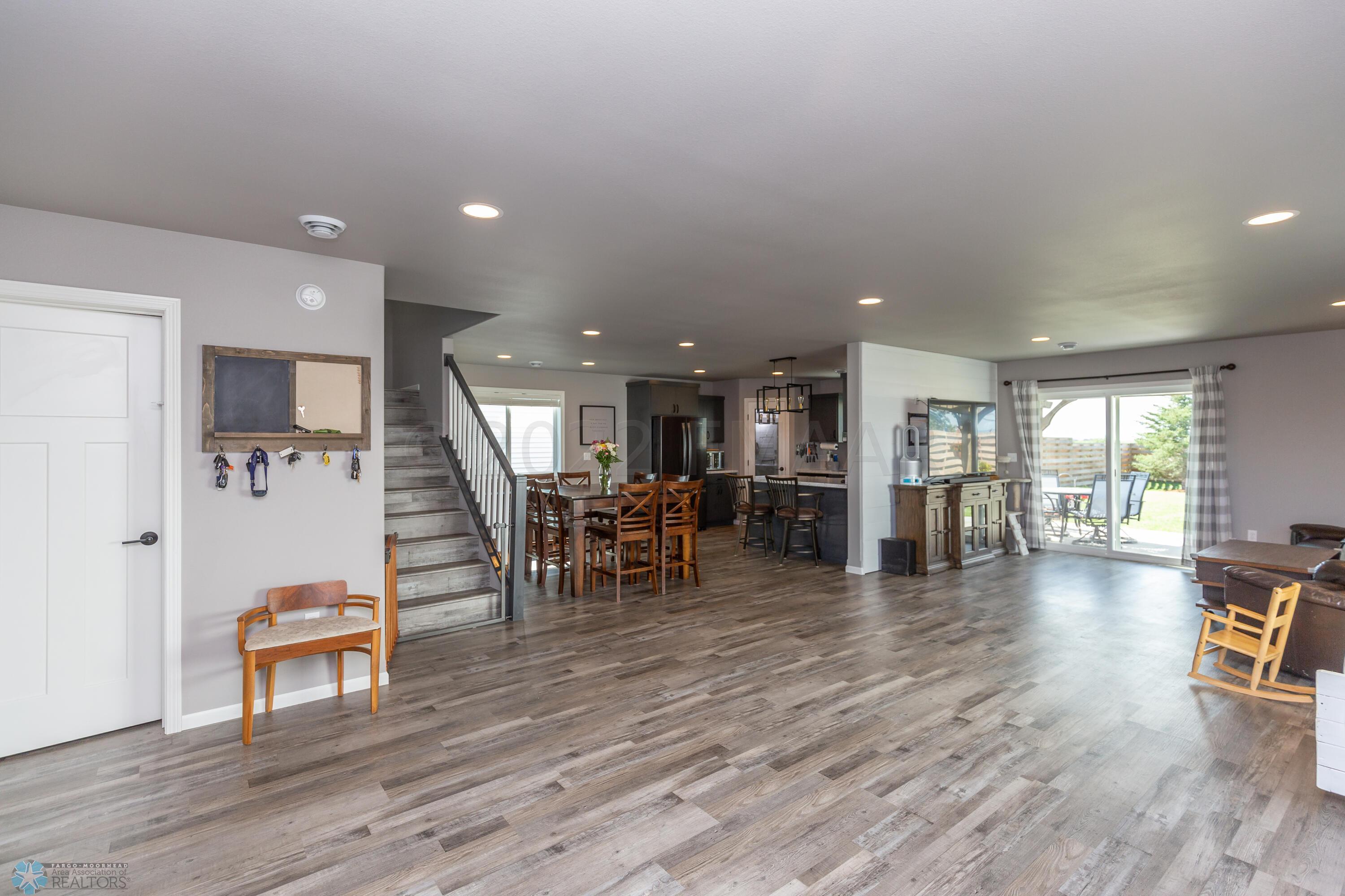 Open Concept living dining kitchen area