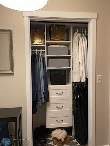 Great organized foyer closet