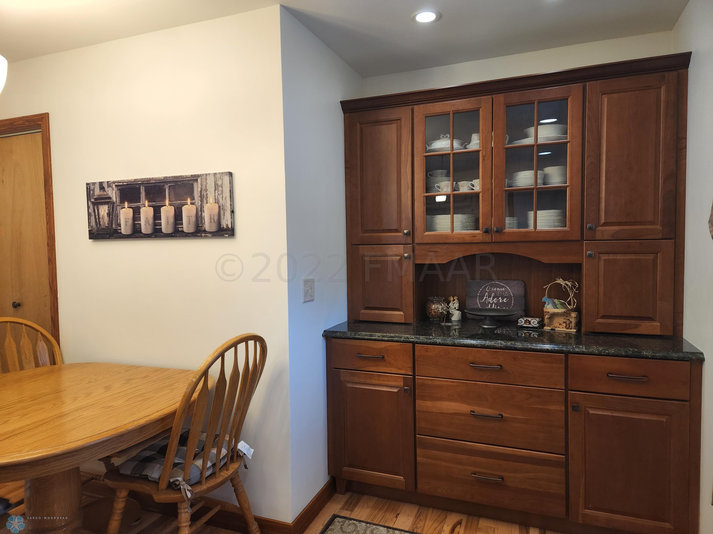 Built in Cherrywood China Cabinets