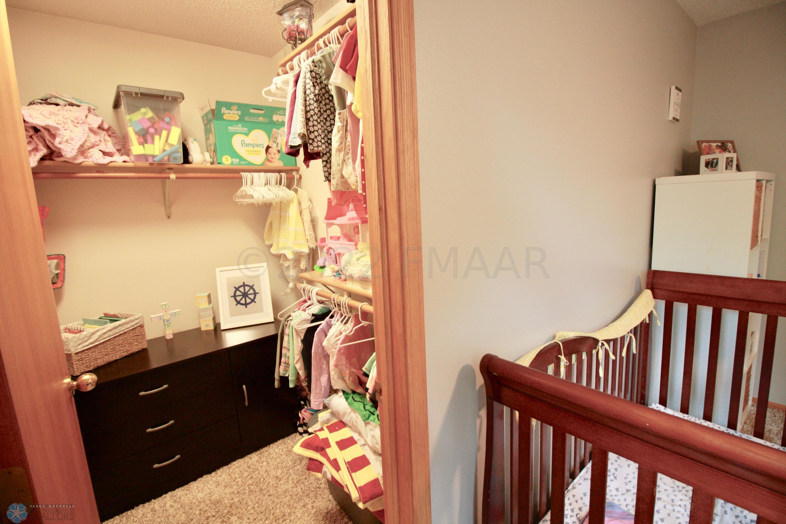 Guest bedroom walk-in closet
