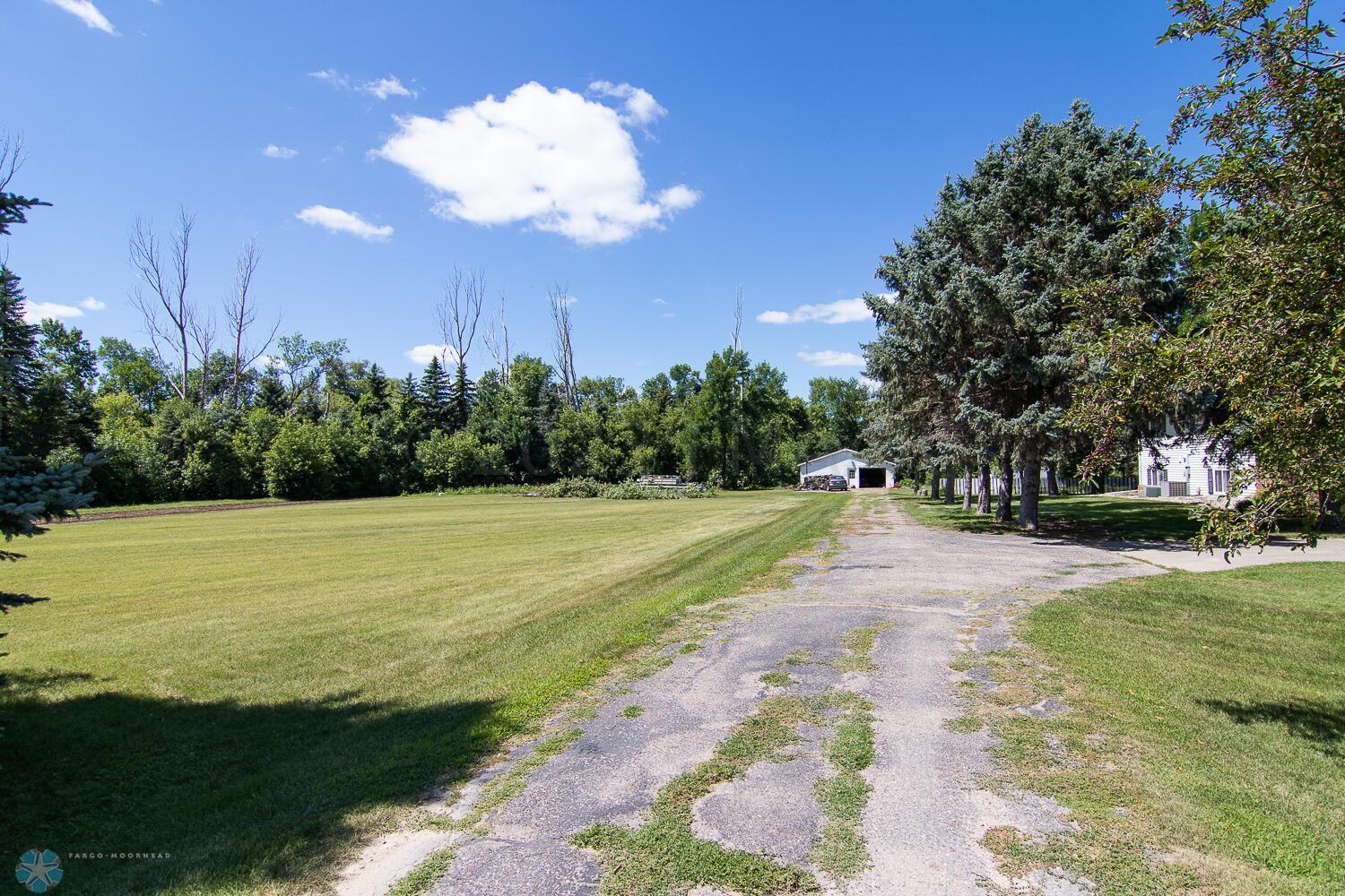 Driveway to the large shop
