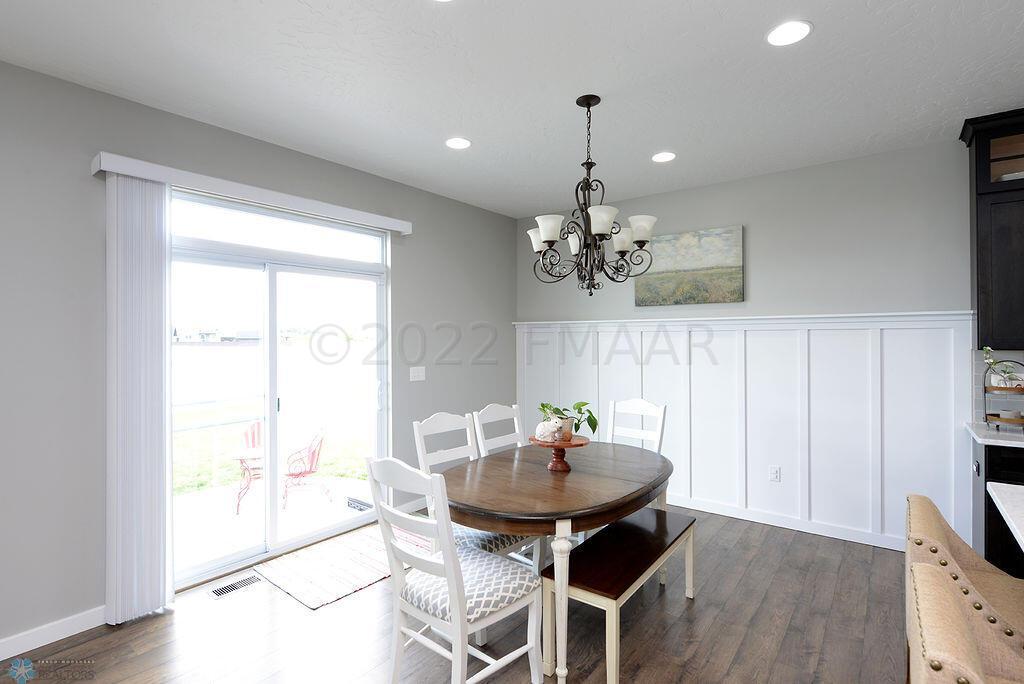 Bright Dining Area with Patio Door