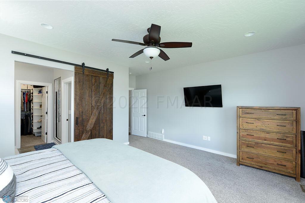 Master Bdrm w Barndoor to Master Bath