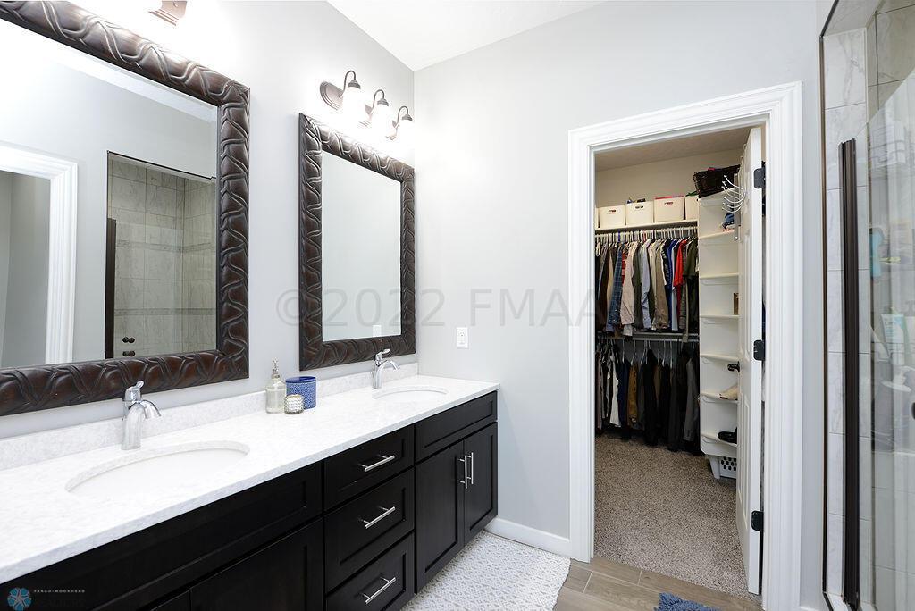 Master Bath with Double Sinks