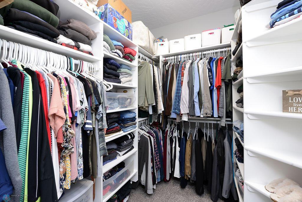 Spacious Walkin Closet