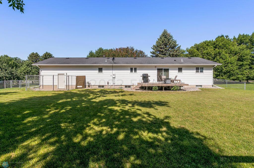 Large back yard