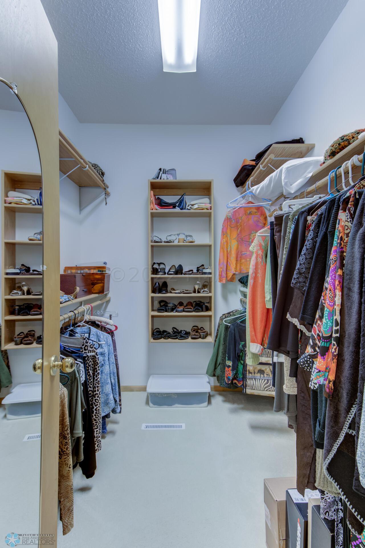 Master bedroom walk-in closet