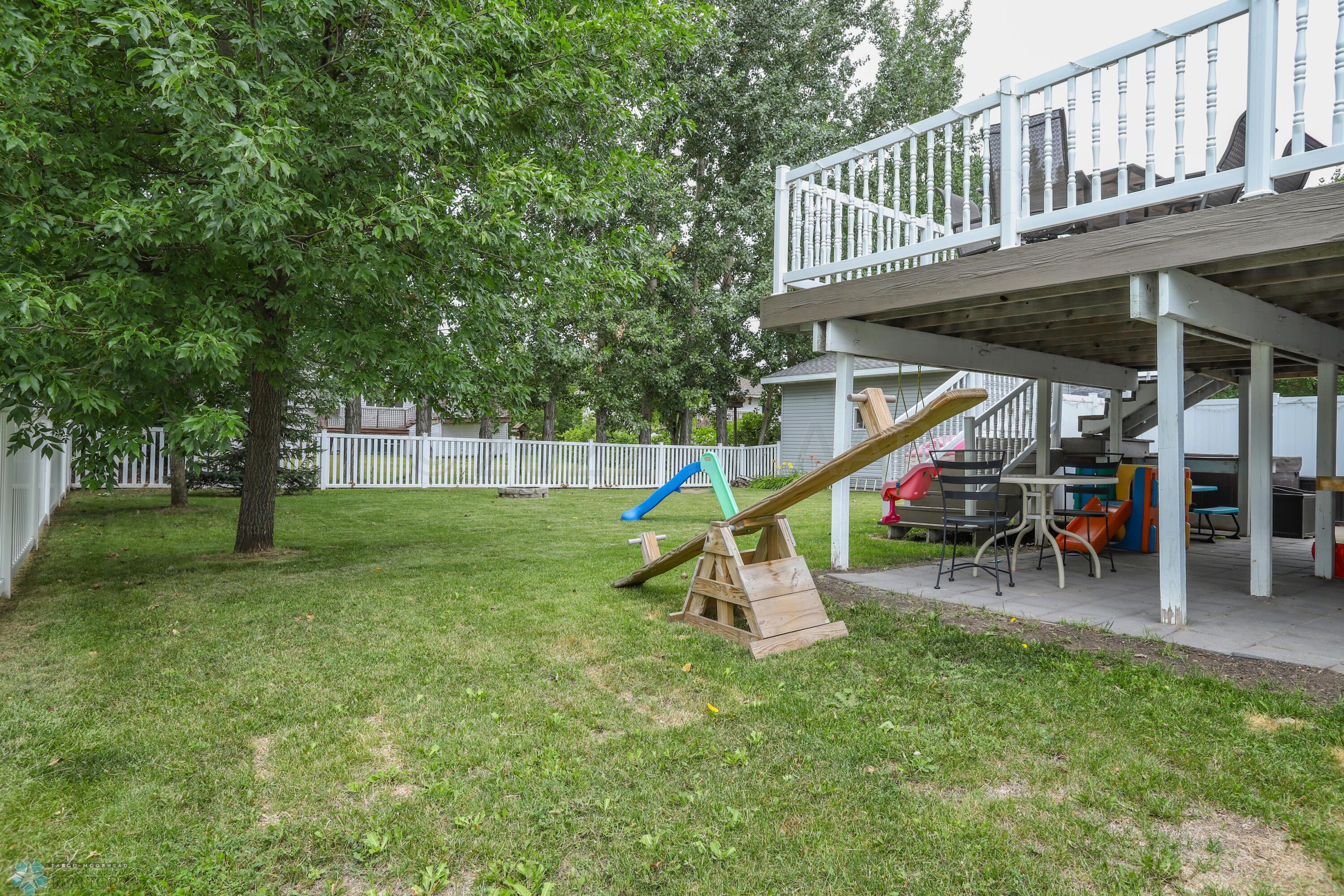Back yard & deck