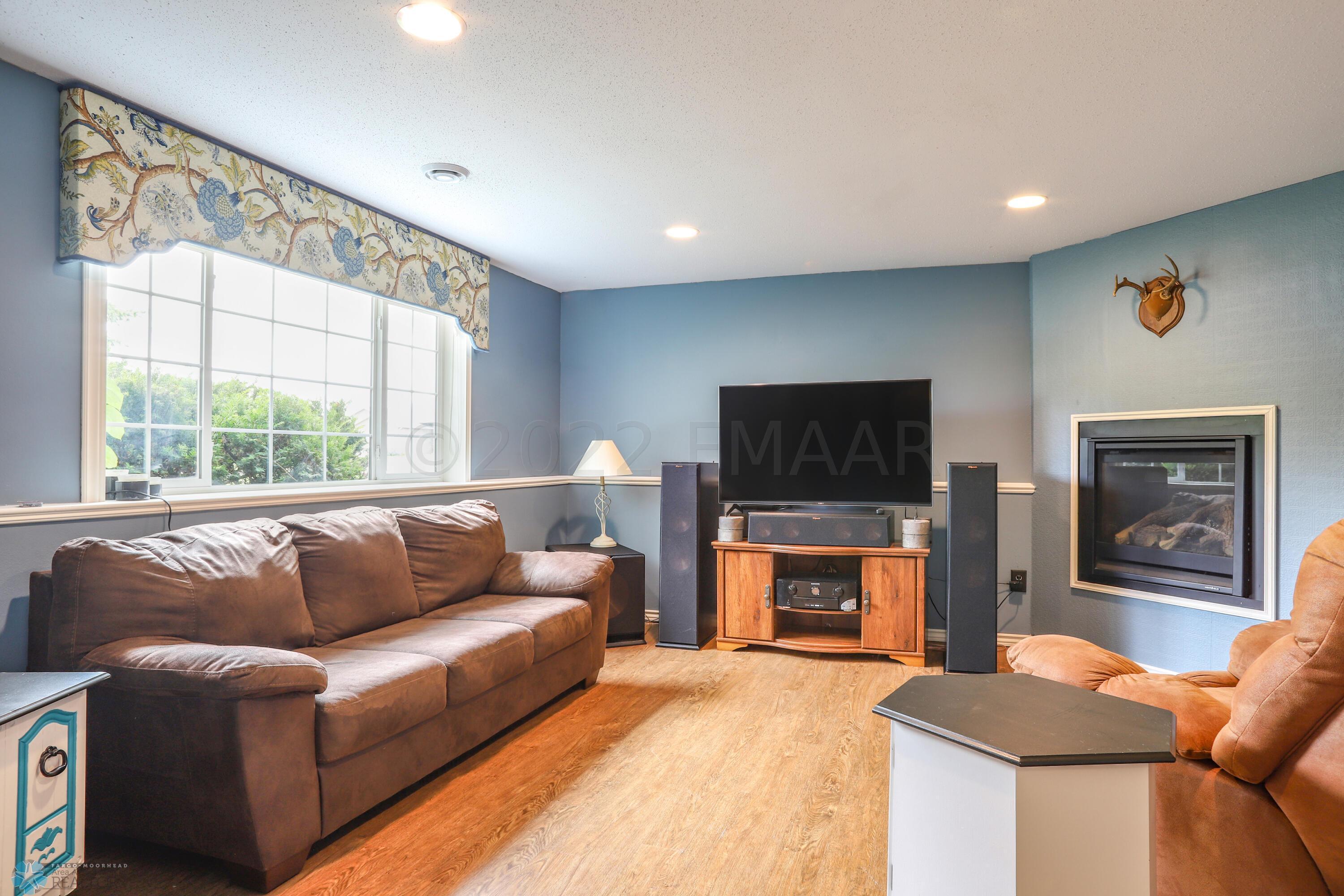 Lower level living area