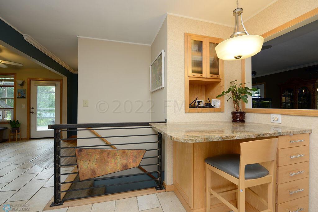 Eating Nook with Granite Countertop