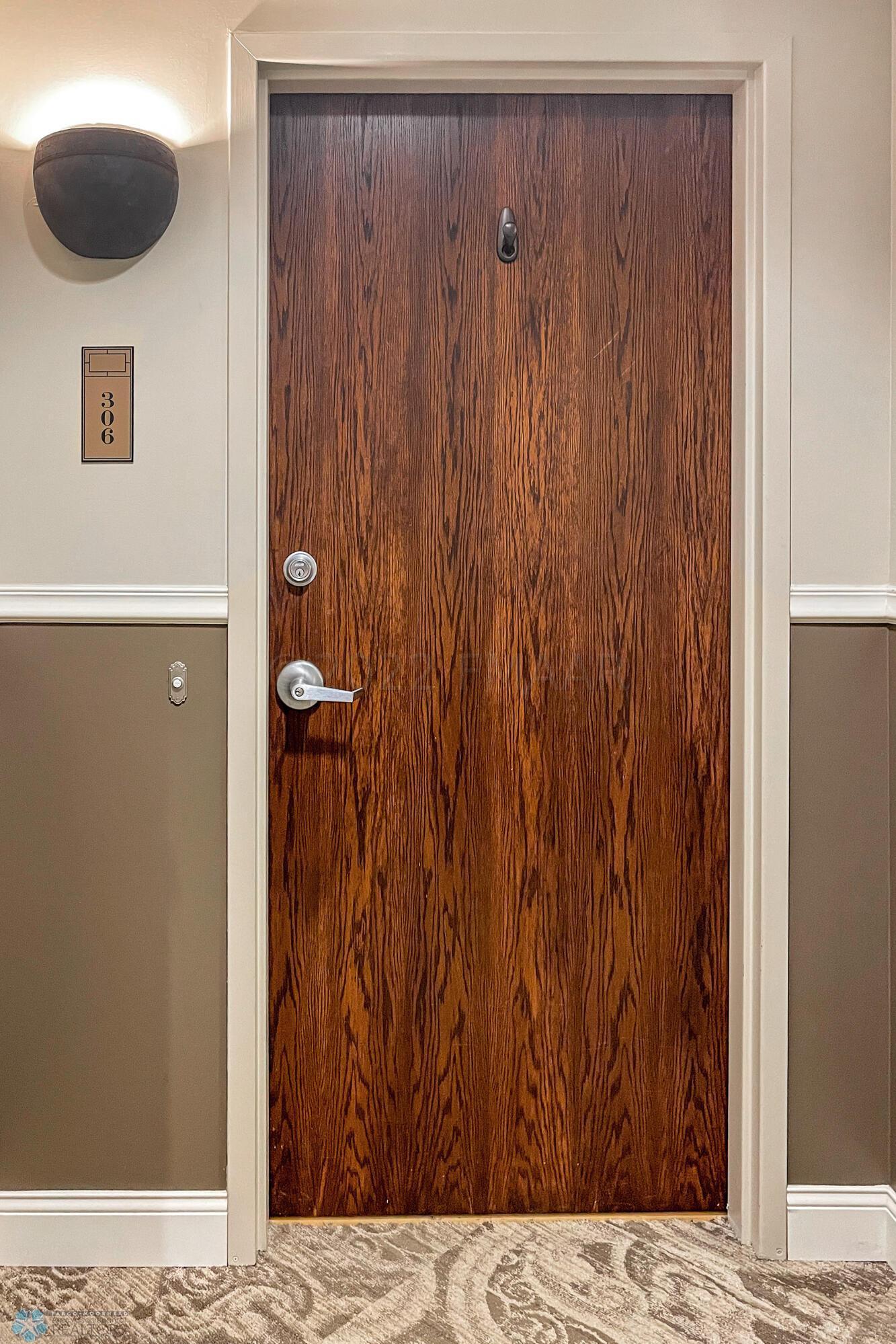 Door to unit