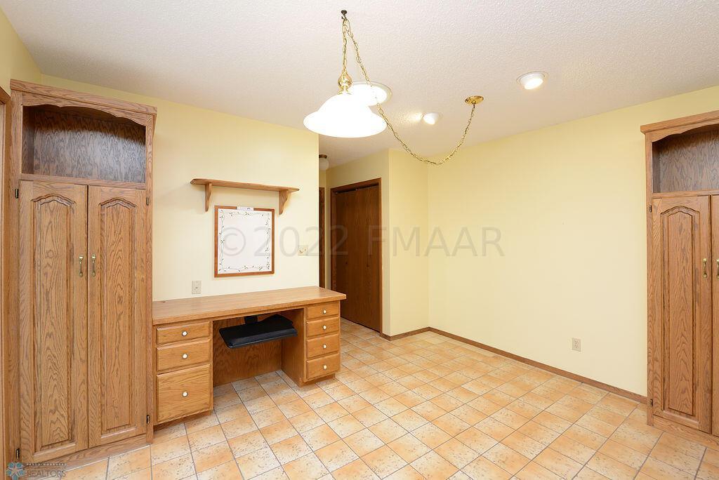 Built In Desk and Storage Cabinet