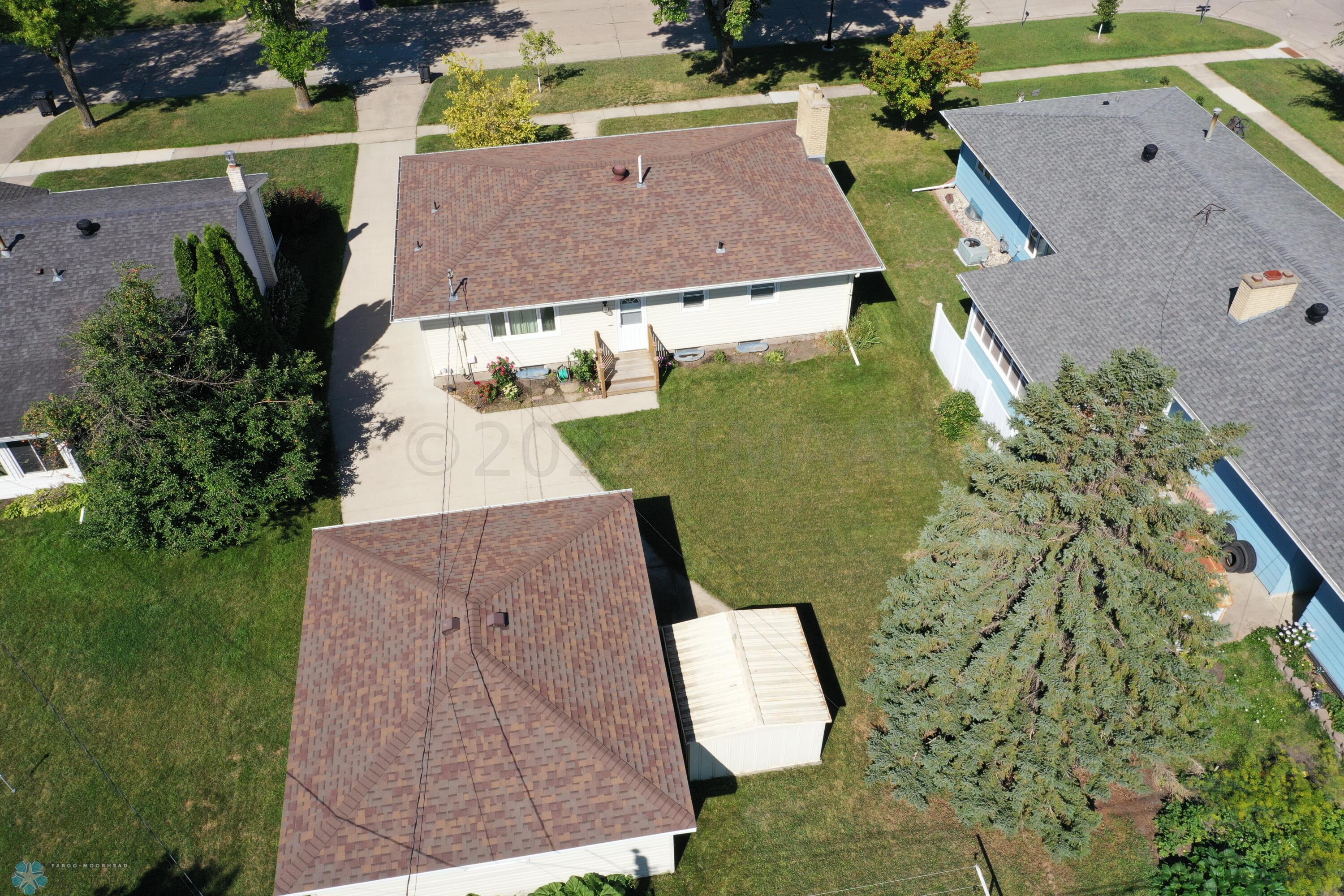 Arial rear of home