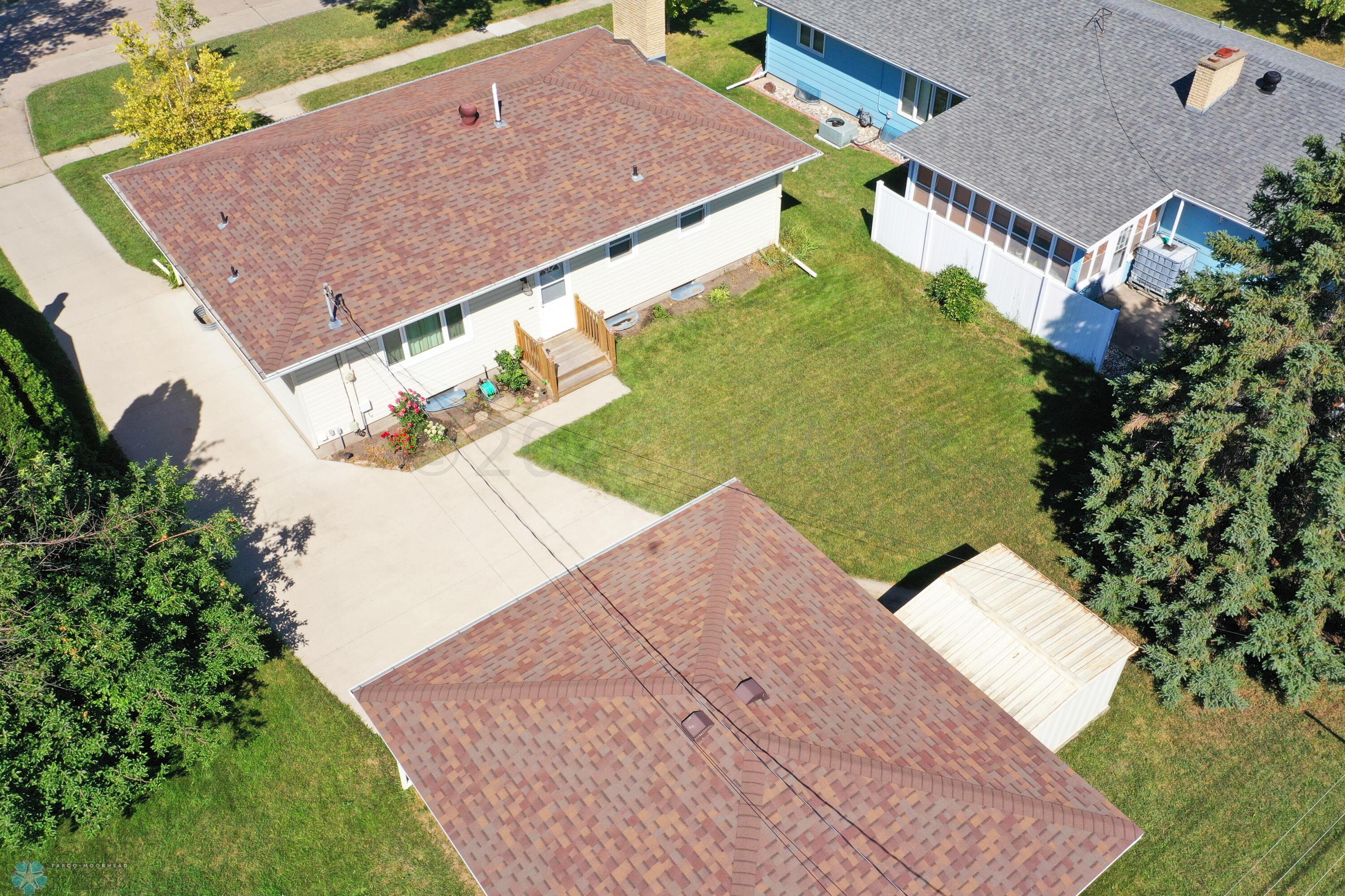 Arial rear of home