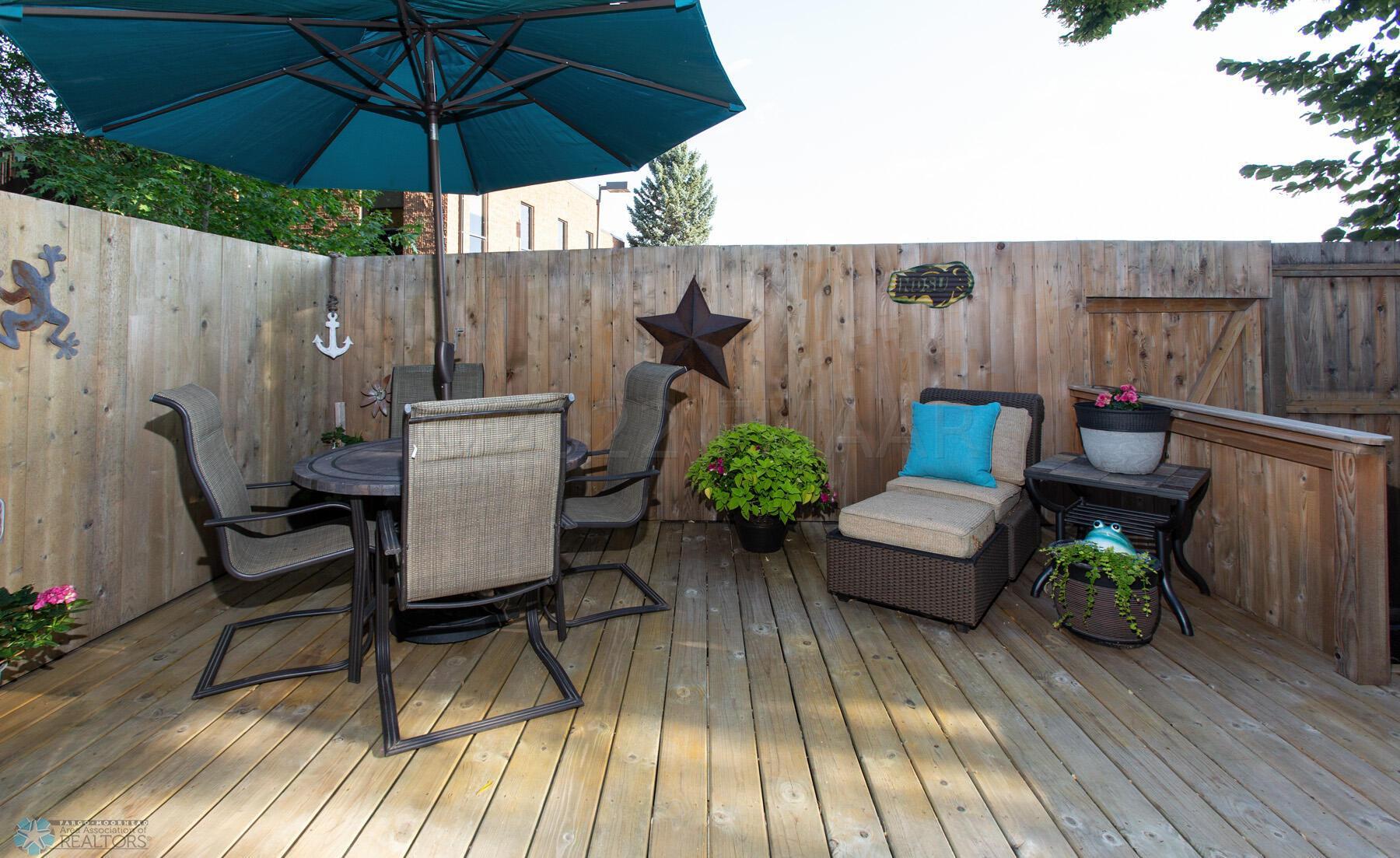 Private wood deck