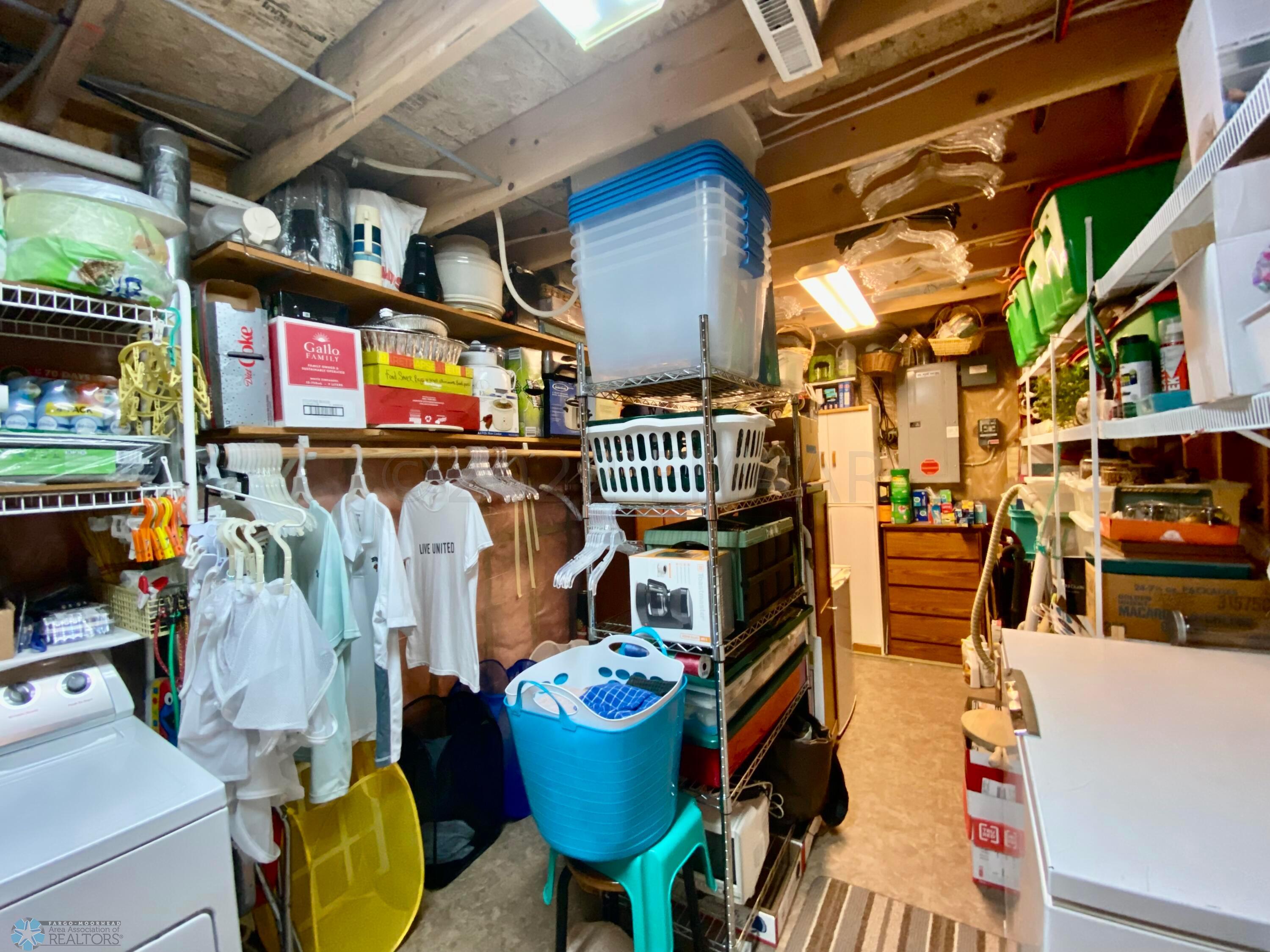 Laundry/storage Basement