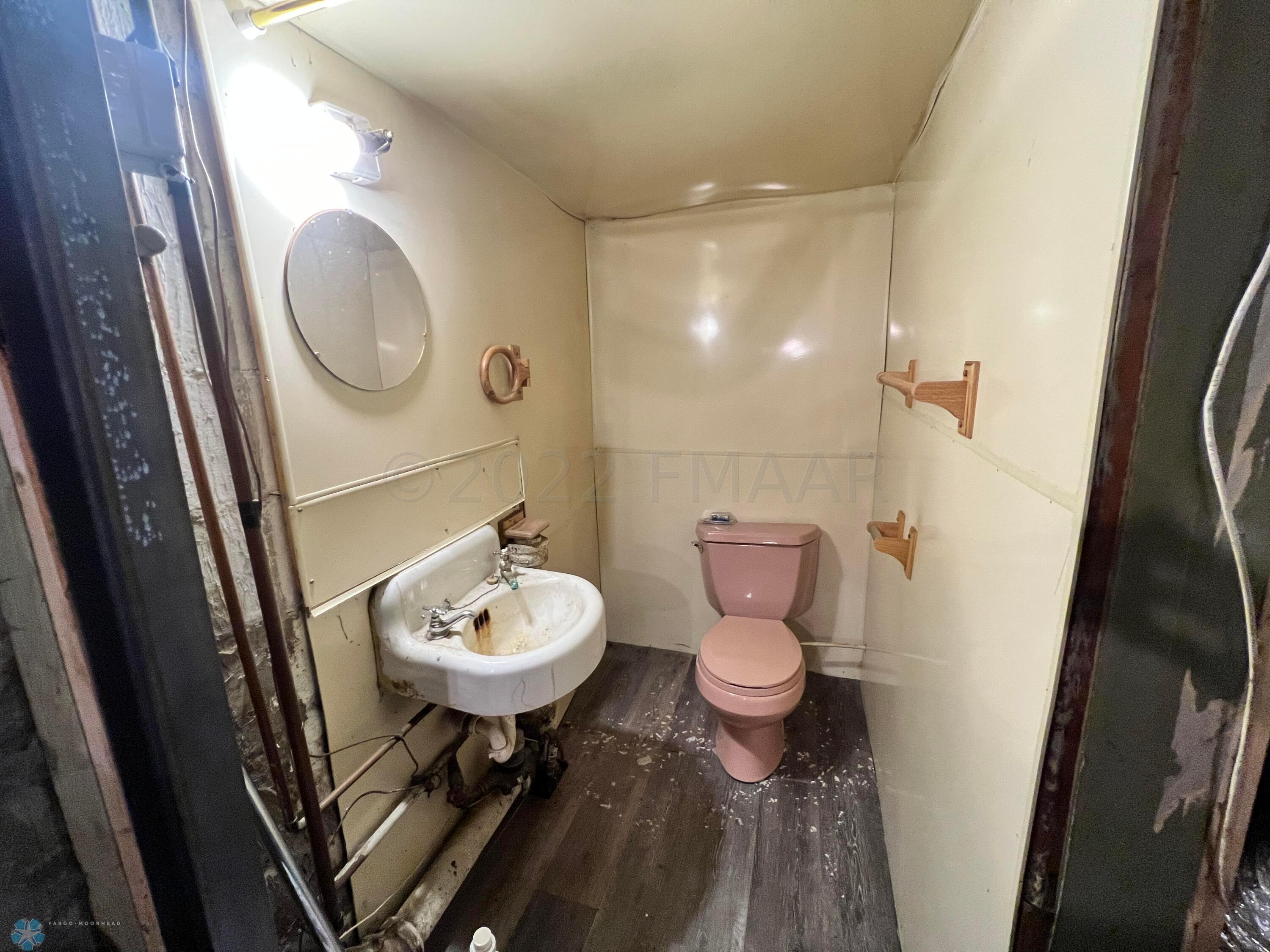 1/2 bath in basement