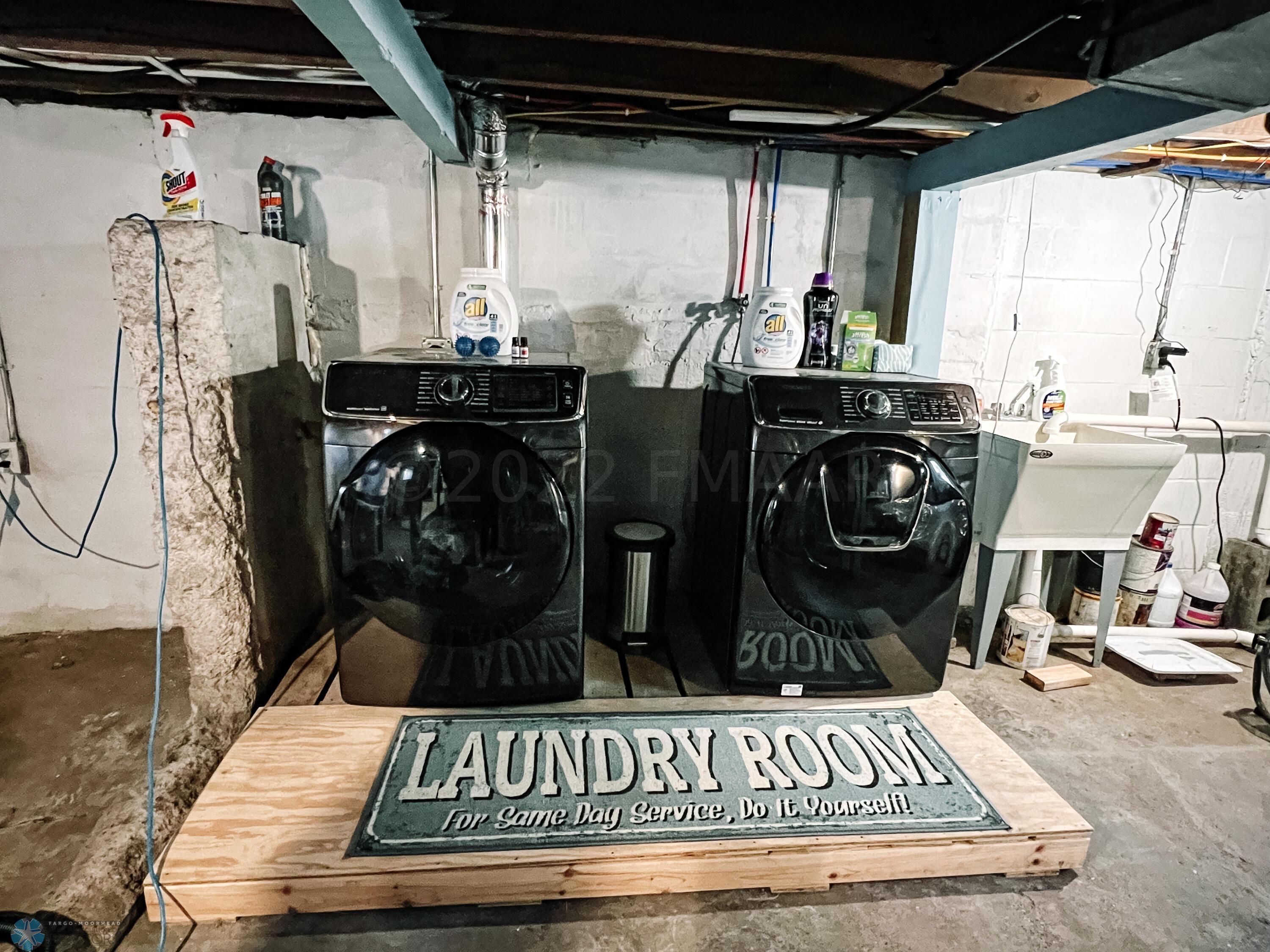 Laundry in Basement