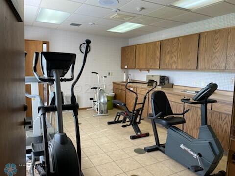 Workout area