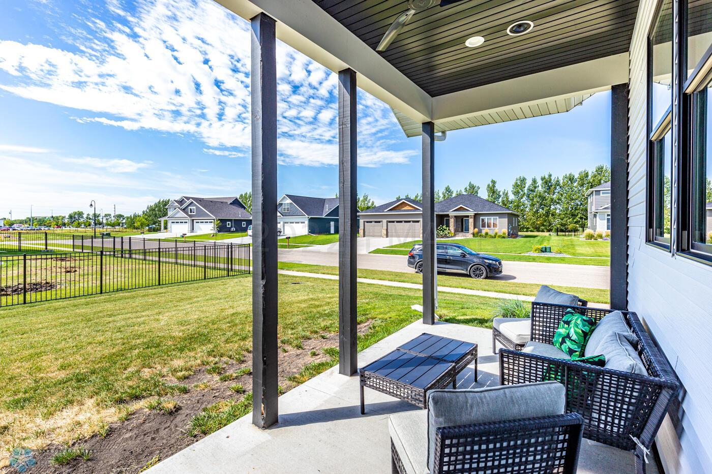 Rear covered patio