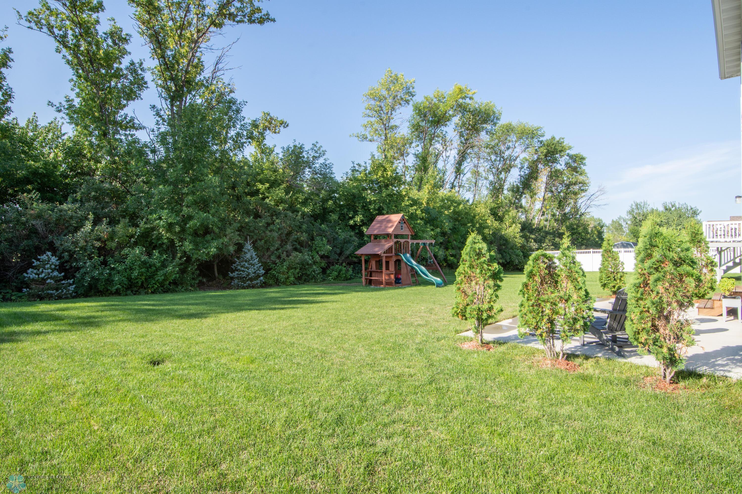Tree Lined Backyard