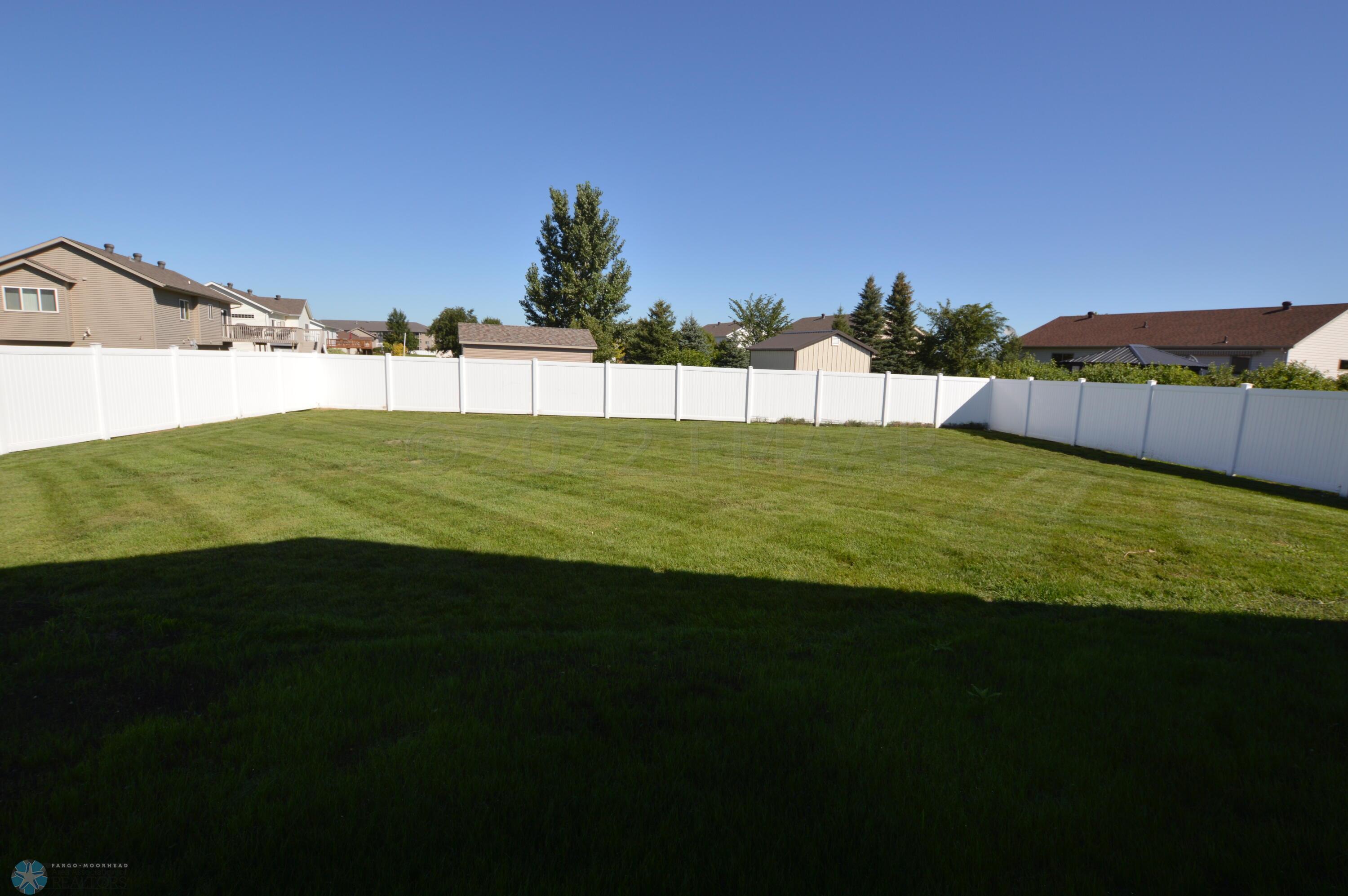 Large back yard