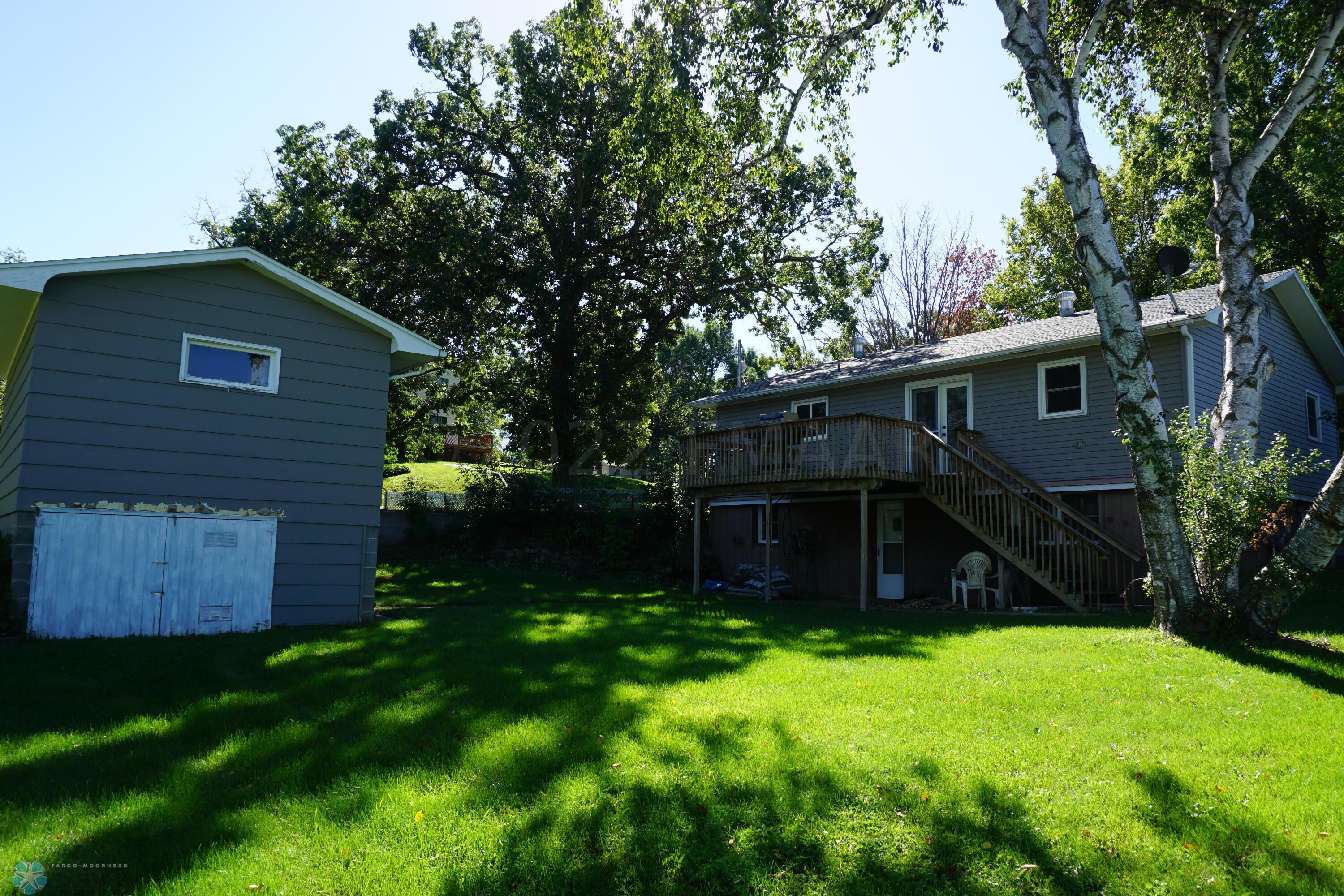 Large backyard