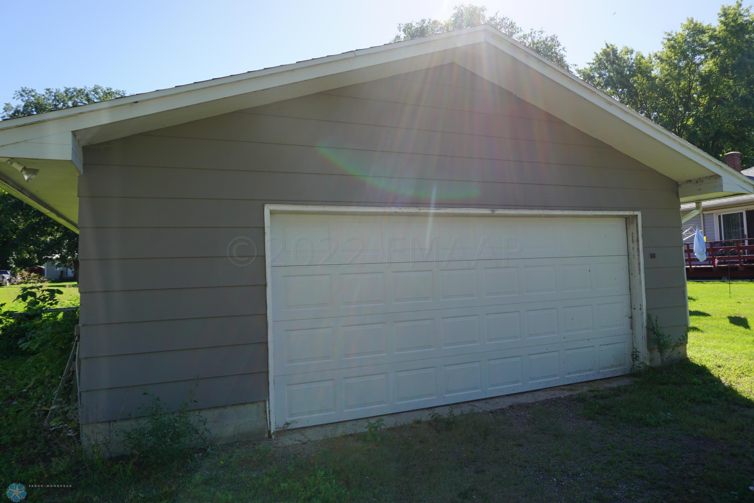 Detached double 24x26 garage