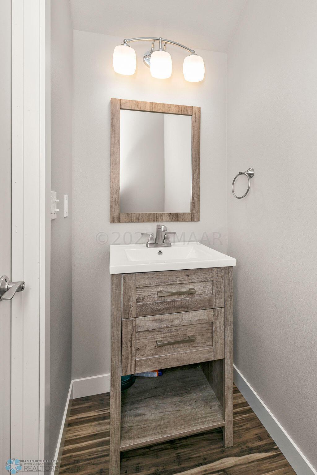 Main level half bath