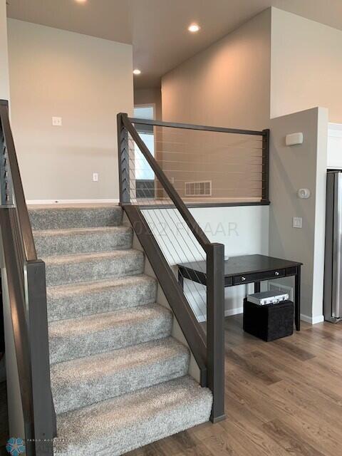 Upgraded open staircase