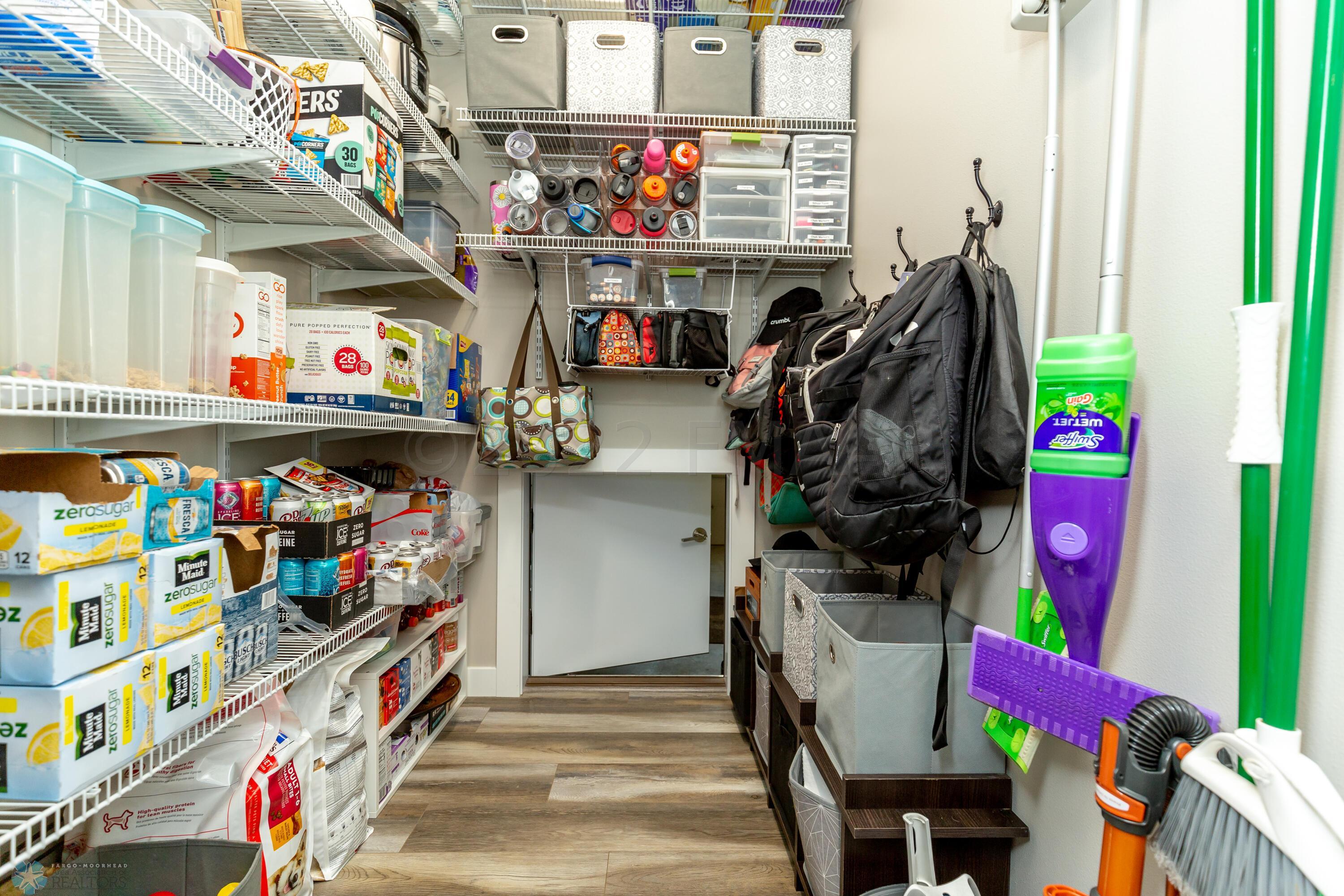 Pantry with garage access