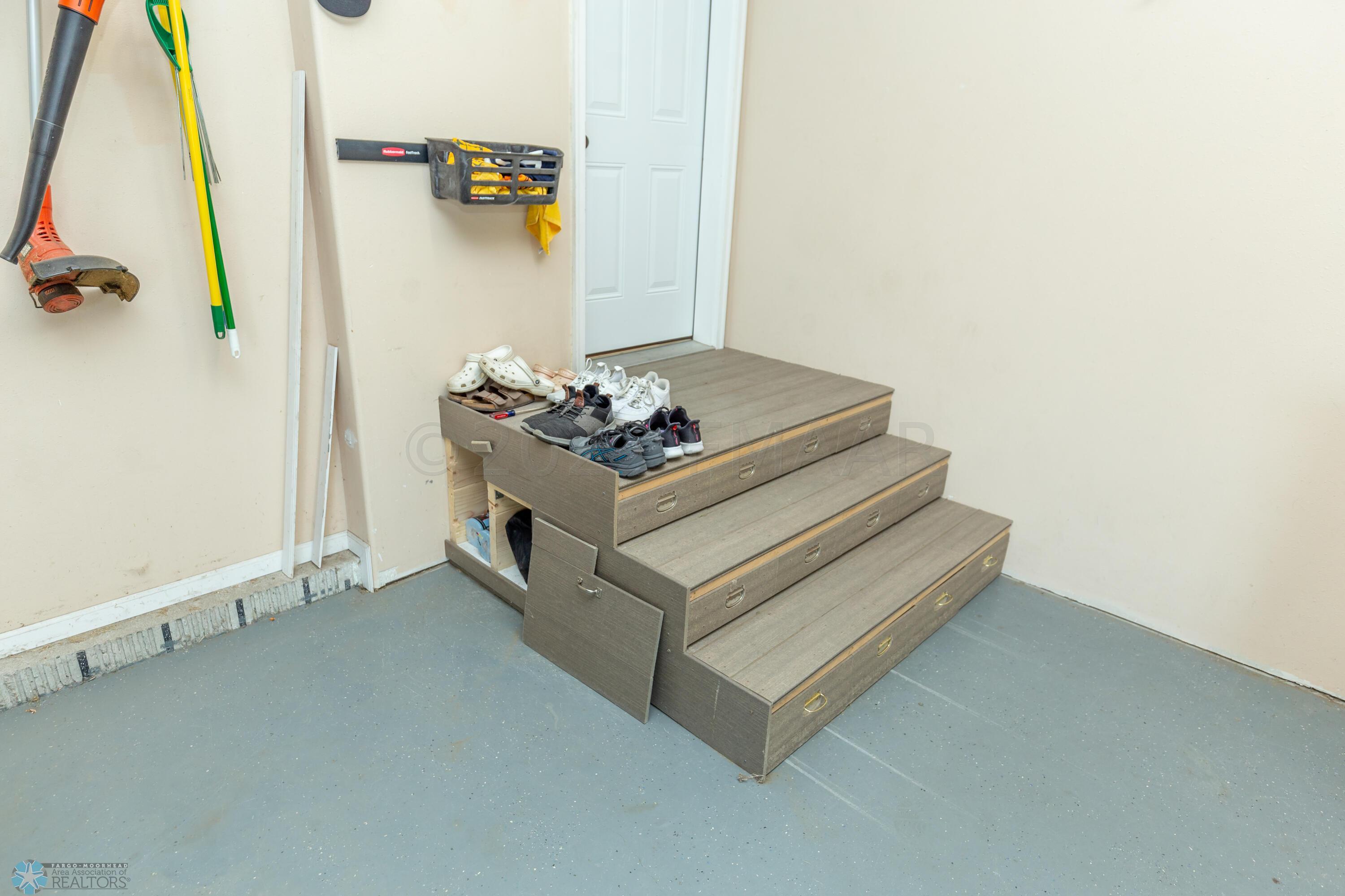 Garage Steps with storage