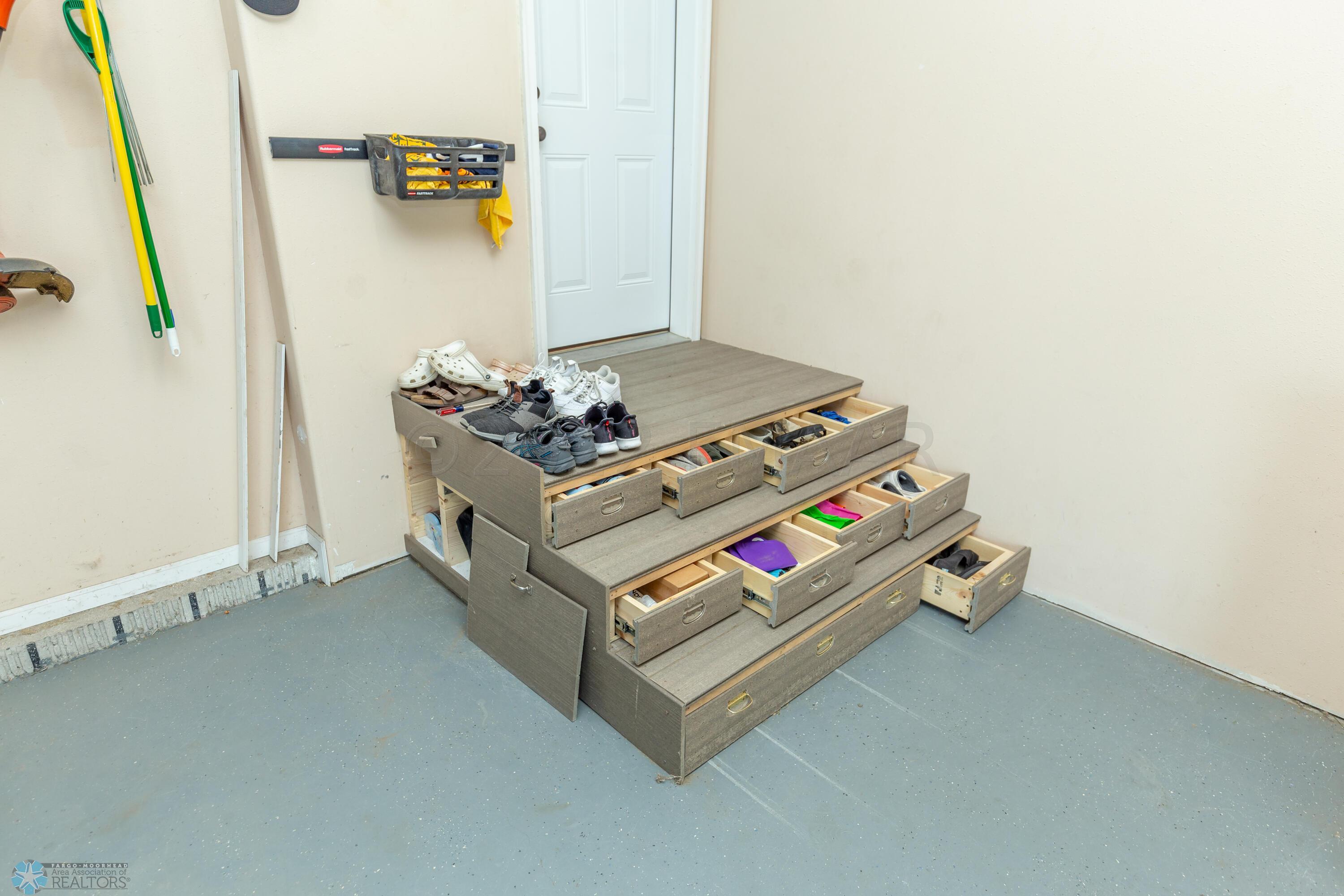 Garage Steps with storage