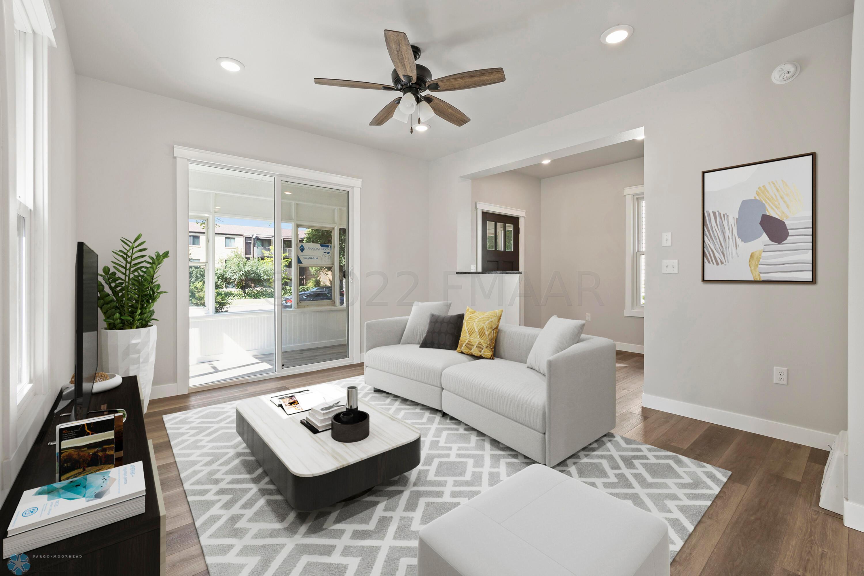 Living Room Virtually Staged