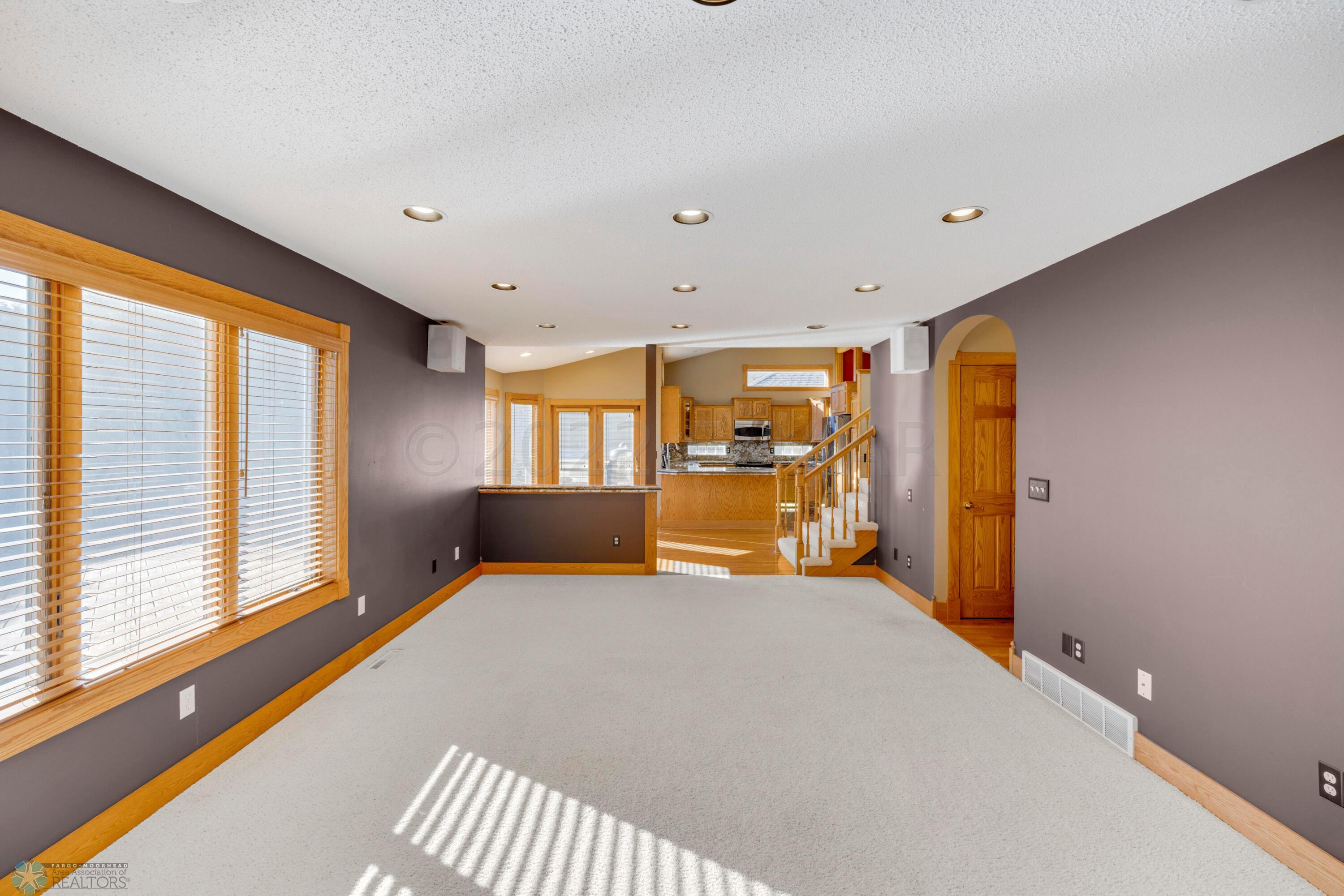 Living Room, Dining & Kitchen Area