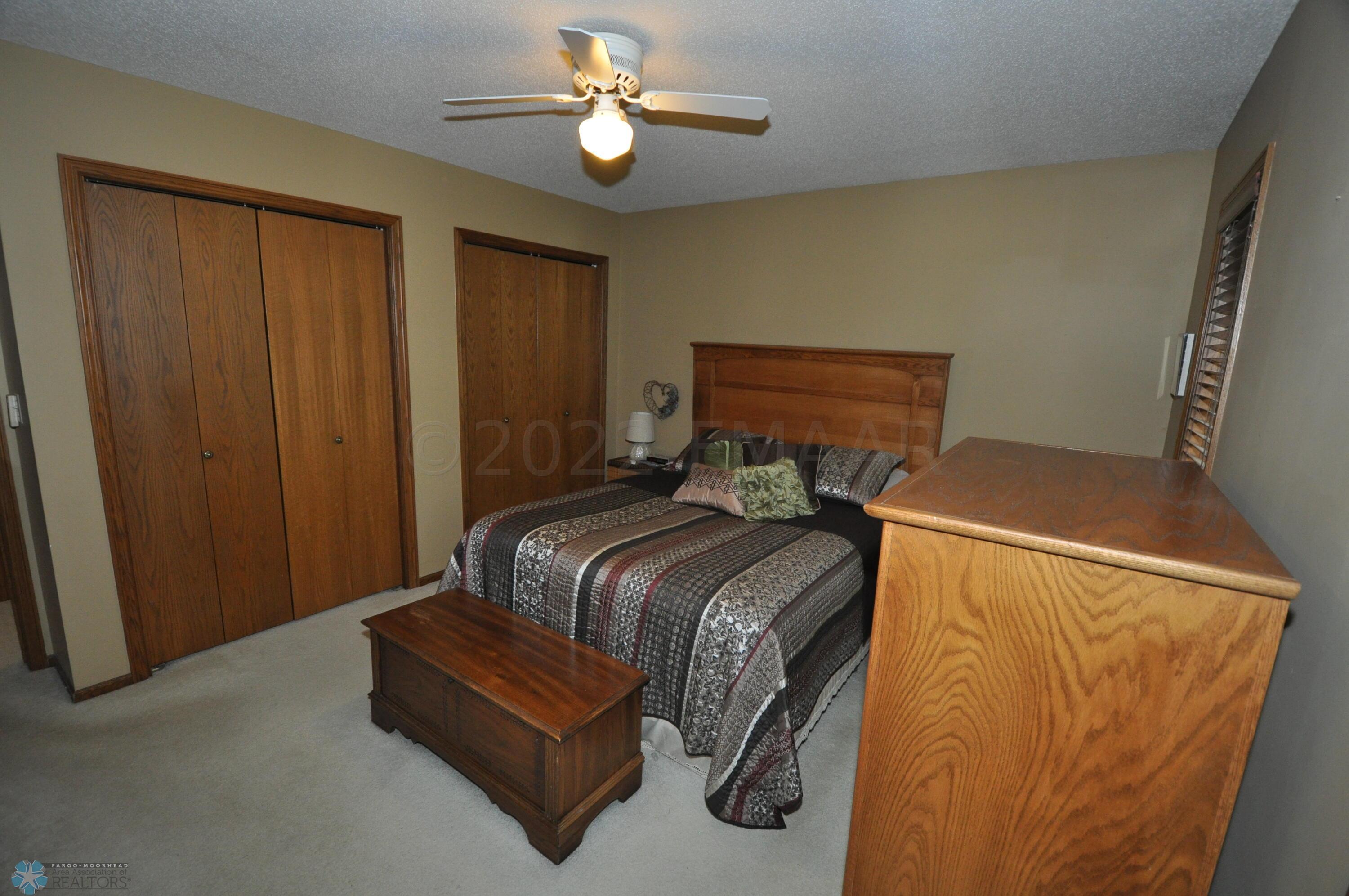 Primary bedroom double closets