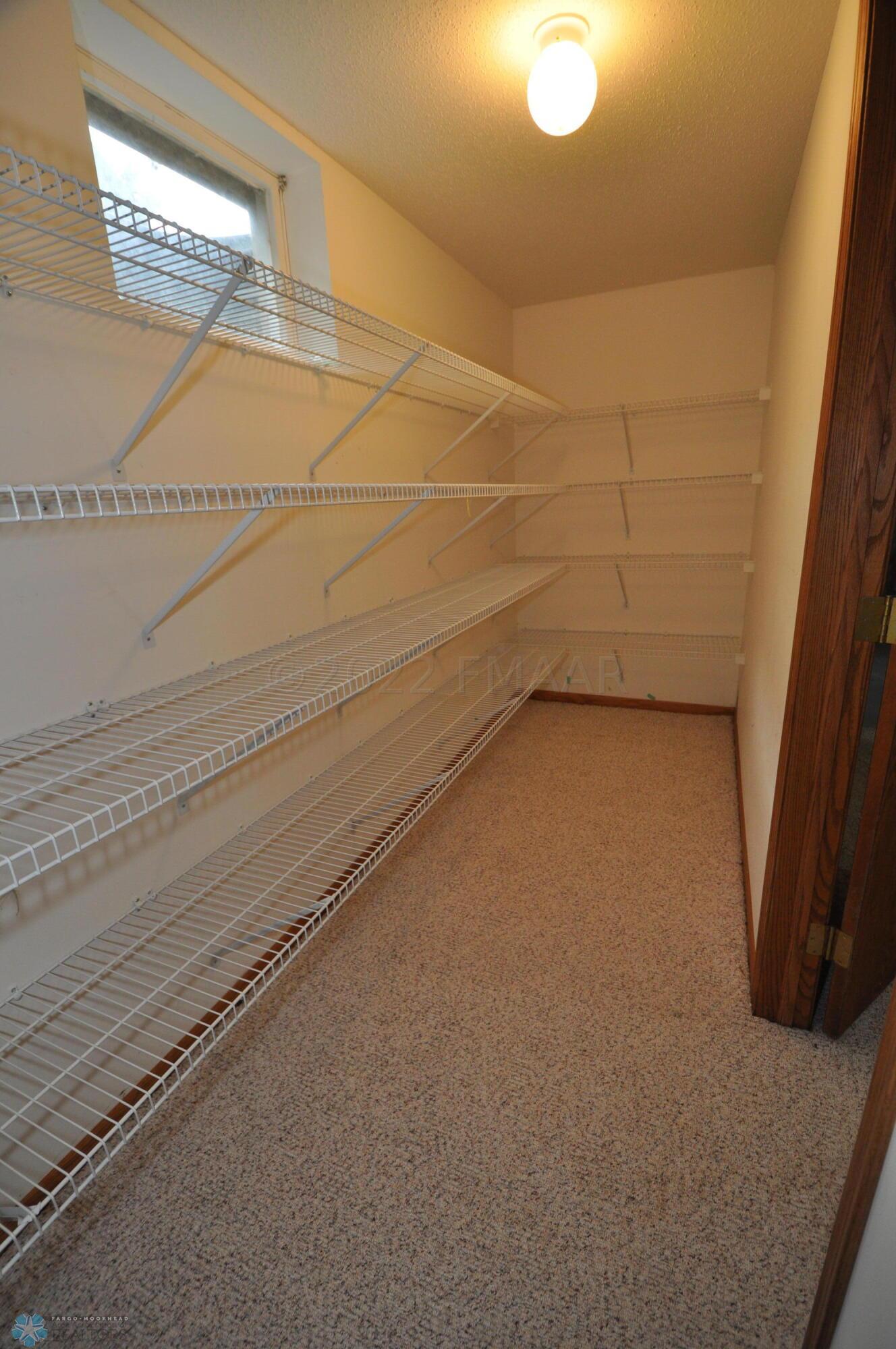 Storage closet off the hobby room