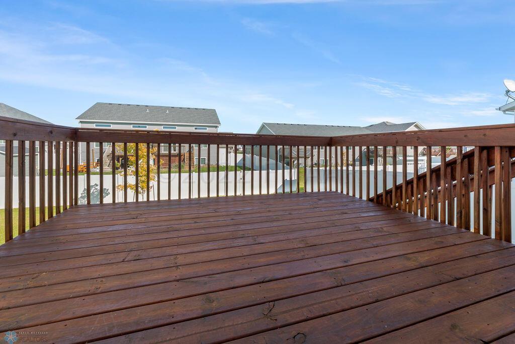 Spacious deck