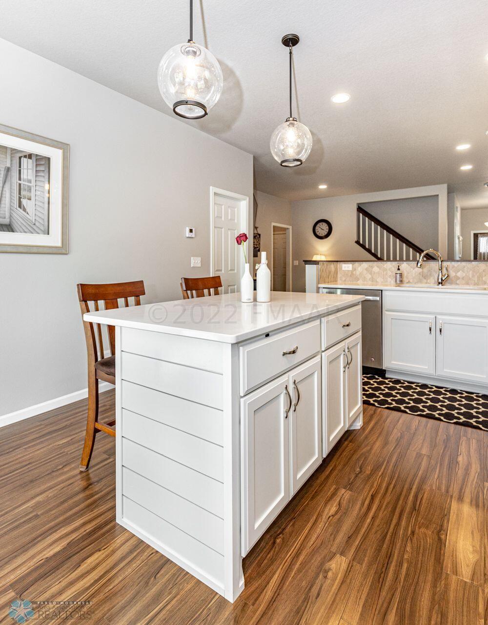 Quartz Counters with Shiplap Details