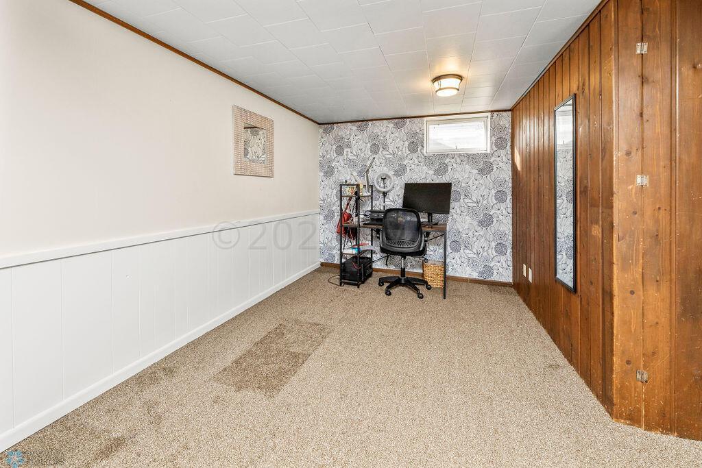Basement family room/work area