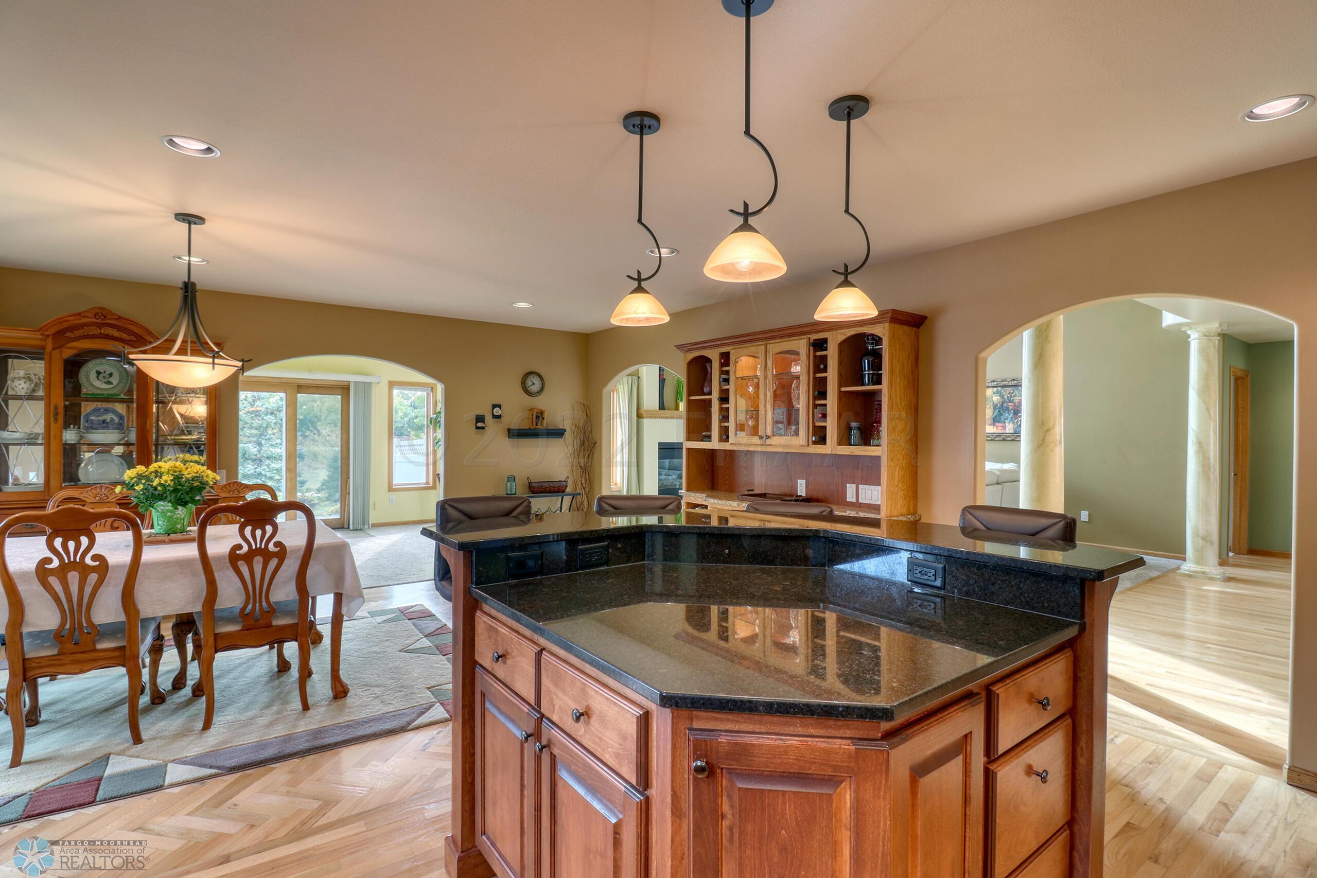 Kitchen view to Sunroom