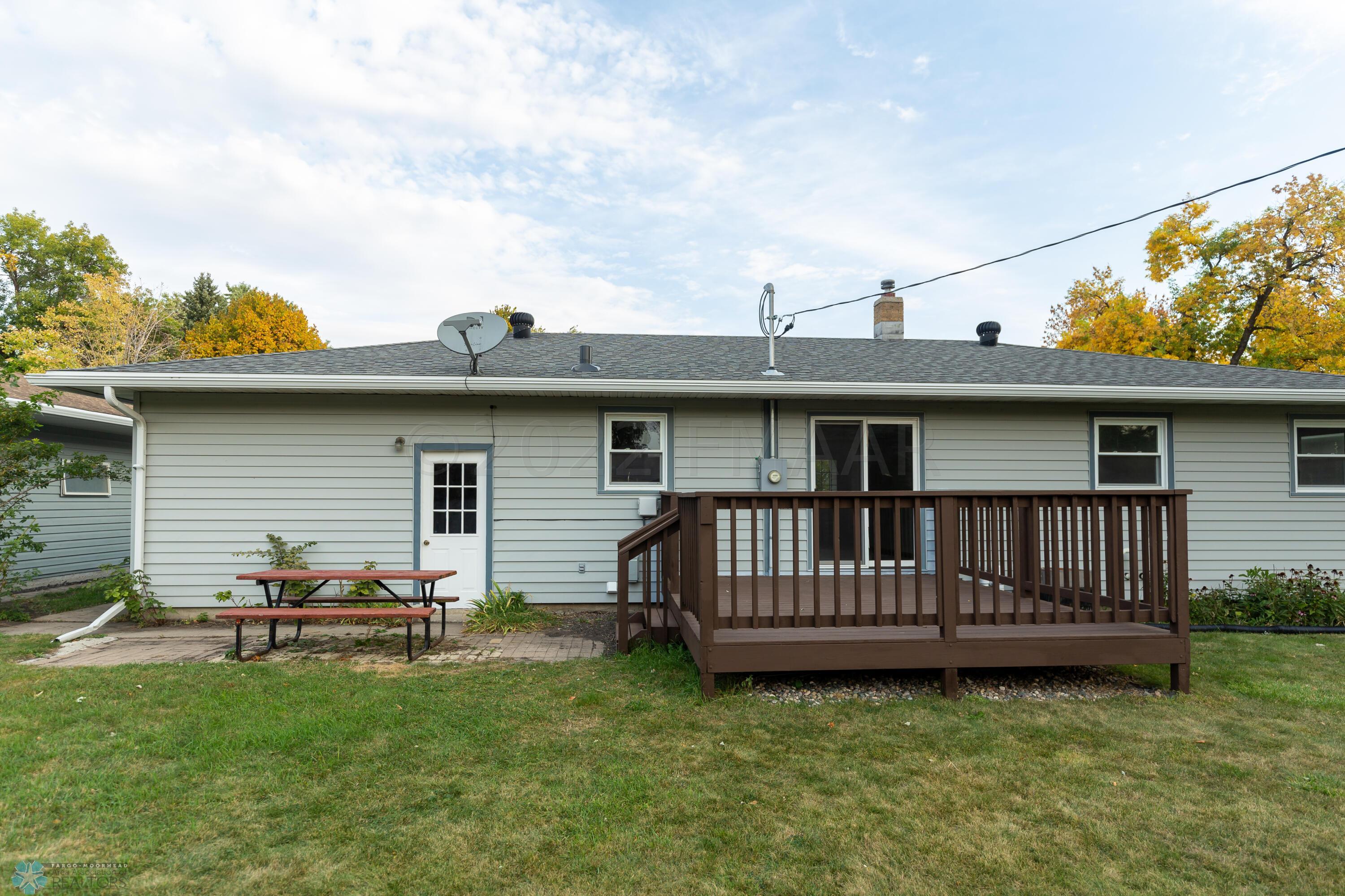 Newly painted deck