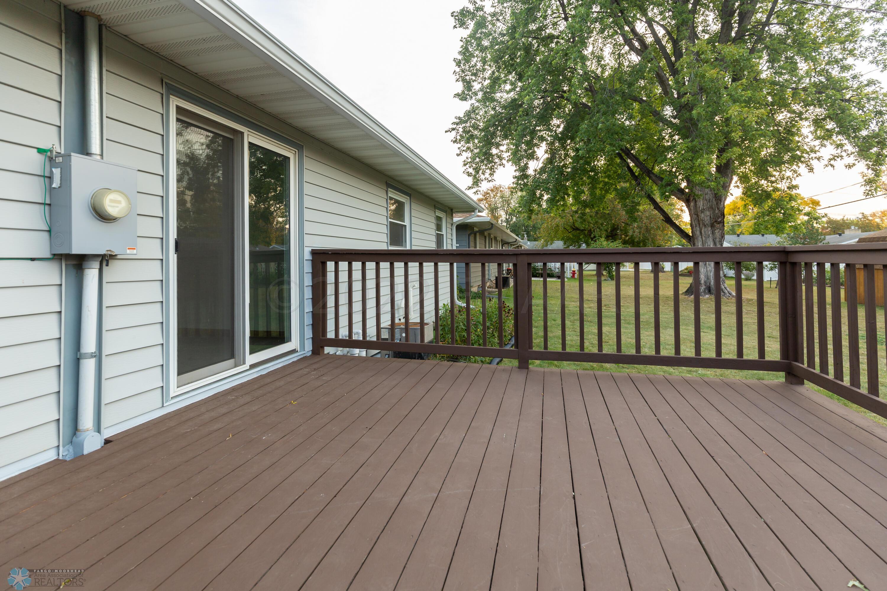 Newly painted deck