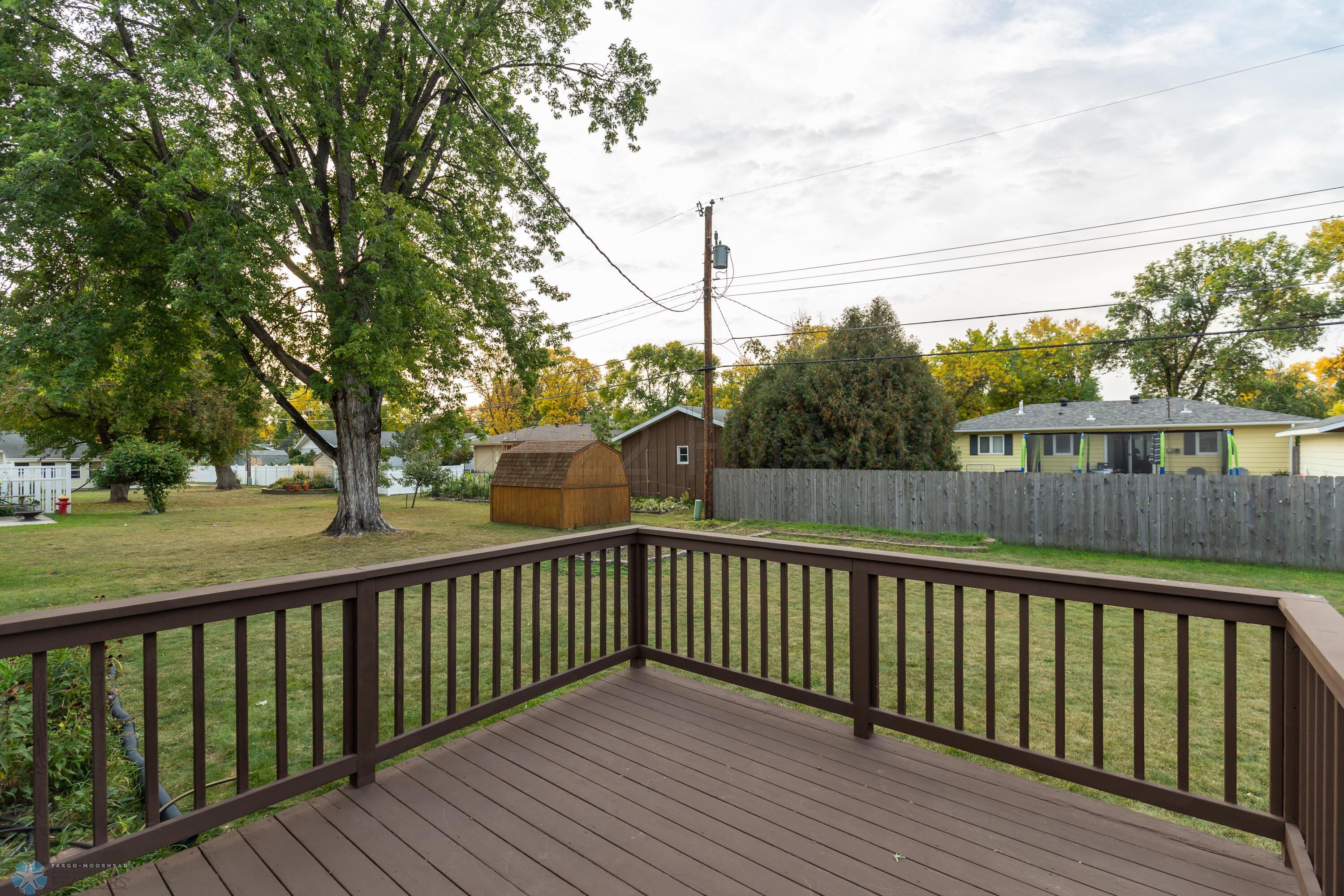 Newly painted deck