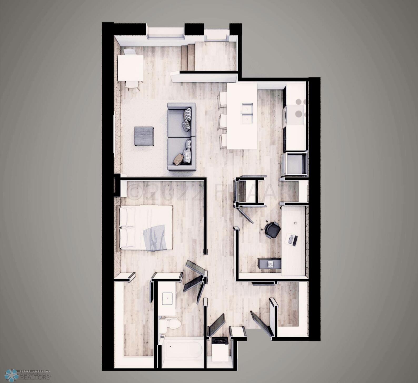 Floor plan rendering