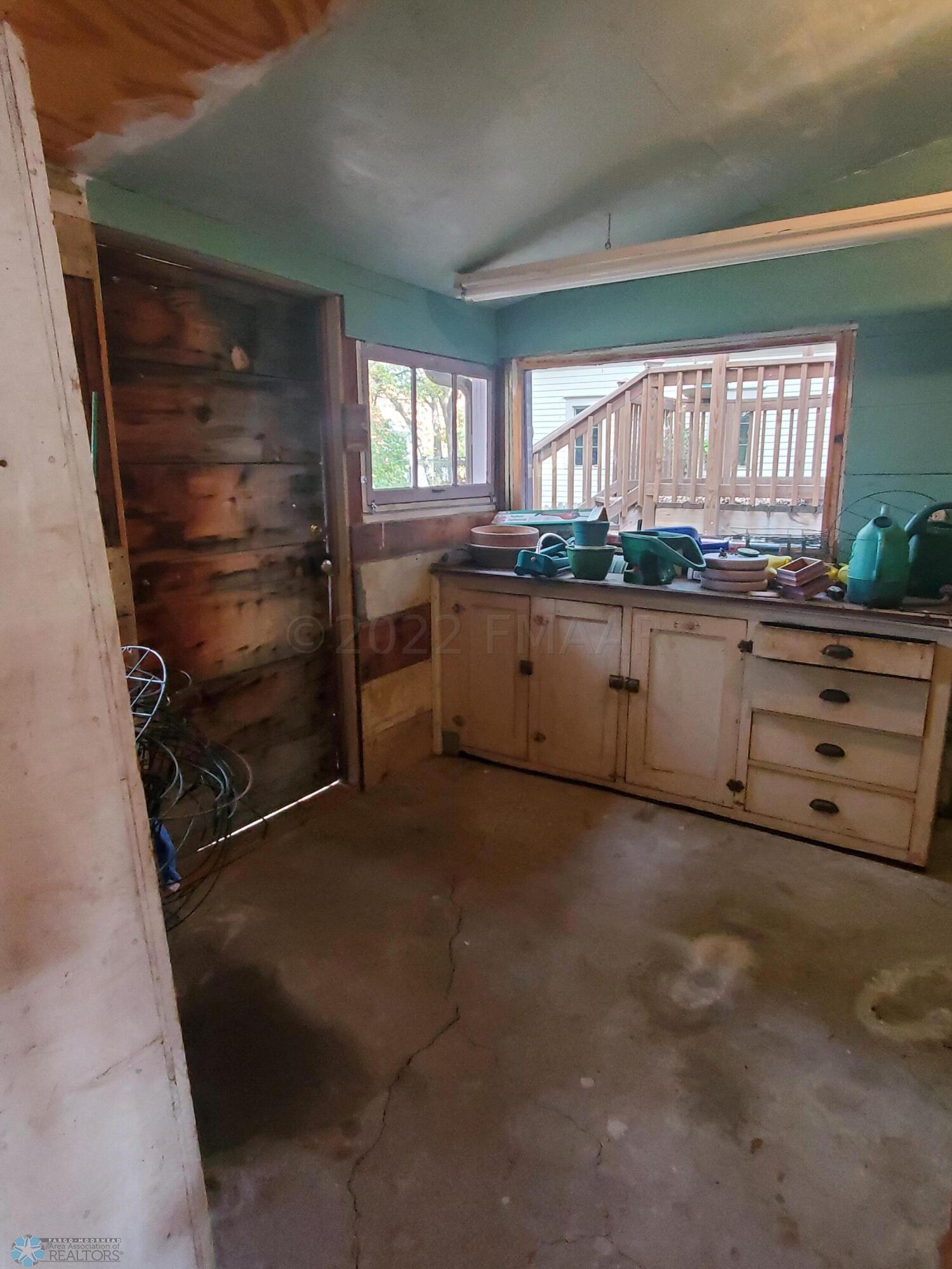 Shed off Garage