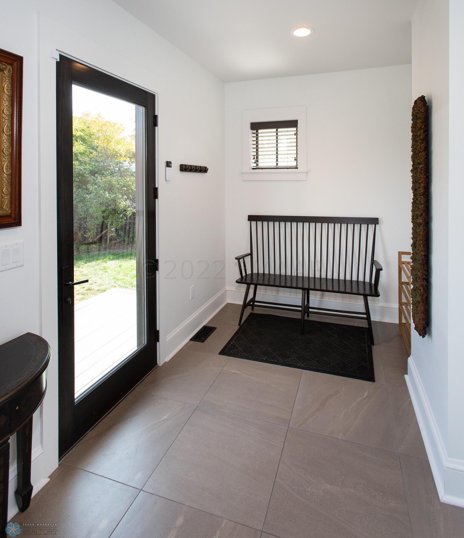 Rear foyer mud room
